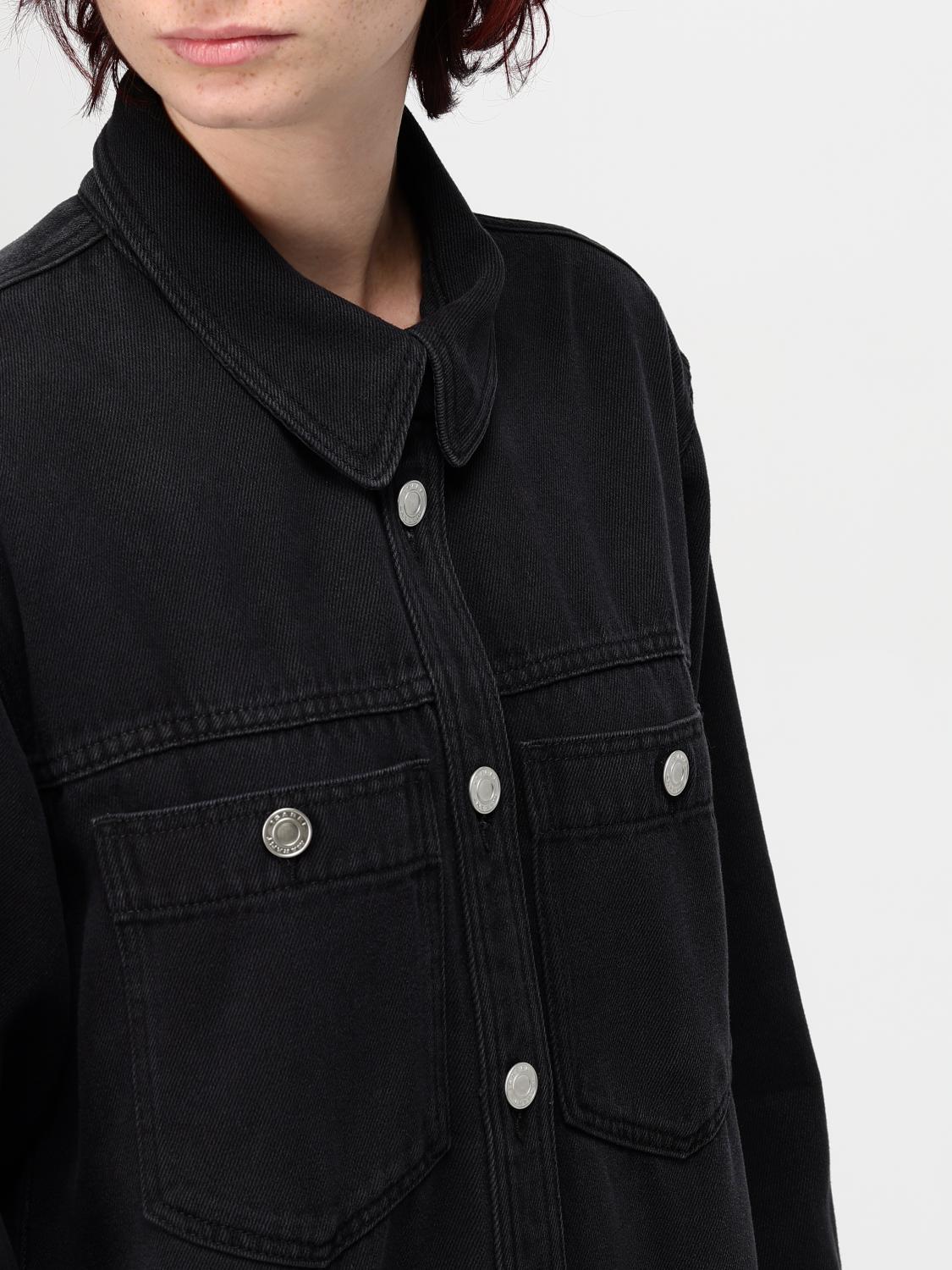 ISABEL MARANT ETOILE CAMICIA: Overshirt Isabel Marant Etoile in denim , Nero - Img 4