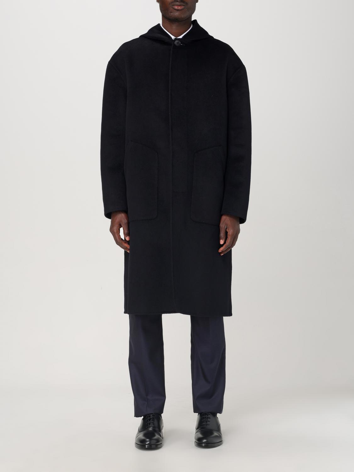 GIORGIO ARMANI COAT: Coat men Giorgio Armani, Blue - Img 1