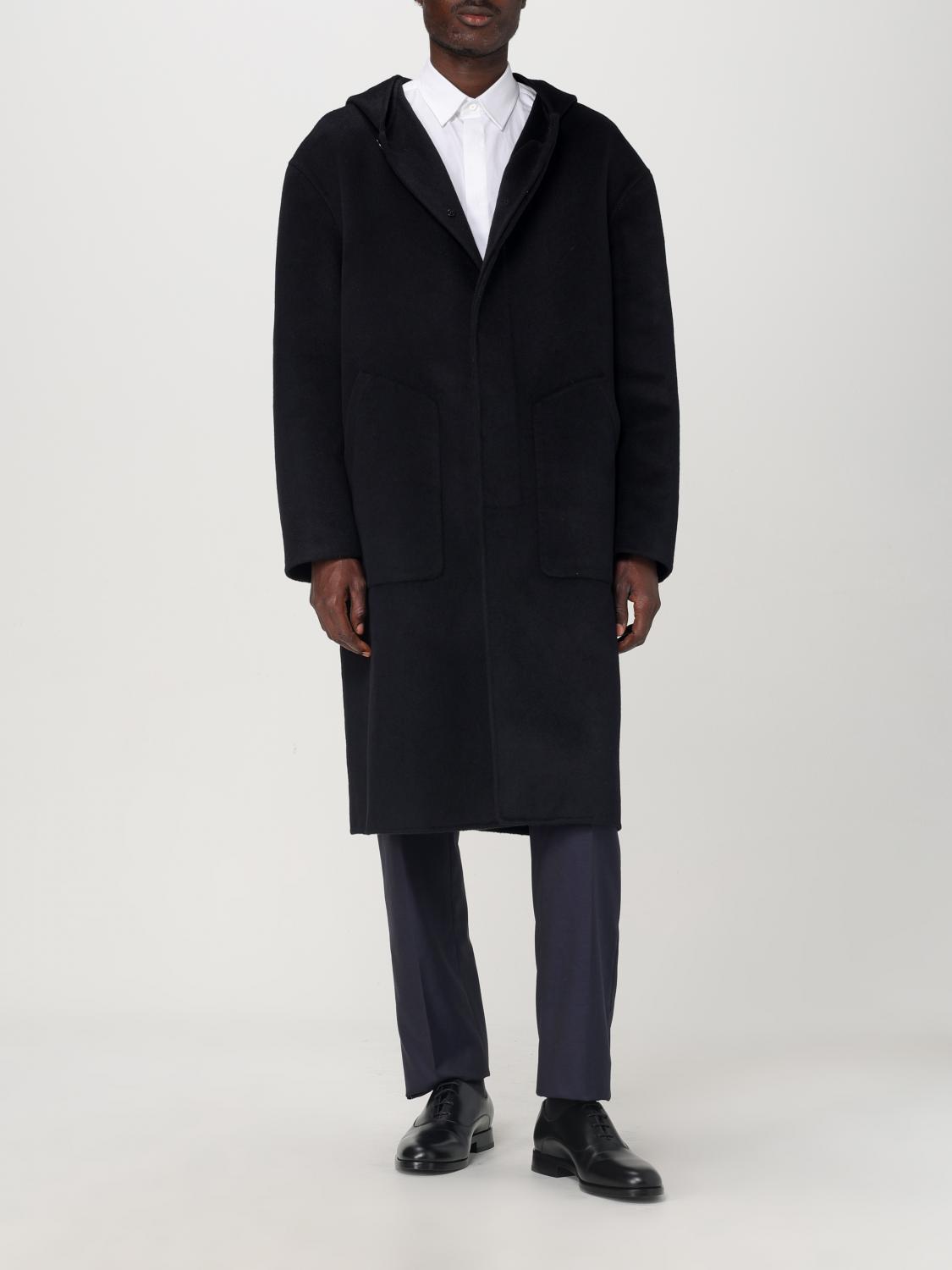 GIORGIO ARMANI COAT: Coat men Giorgio Armani, Blue - Img 2