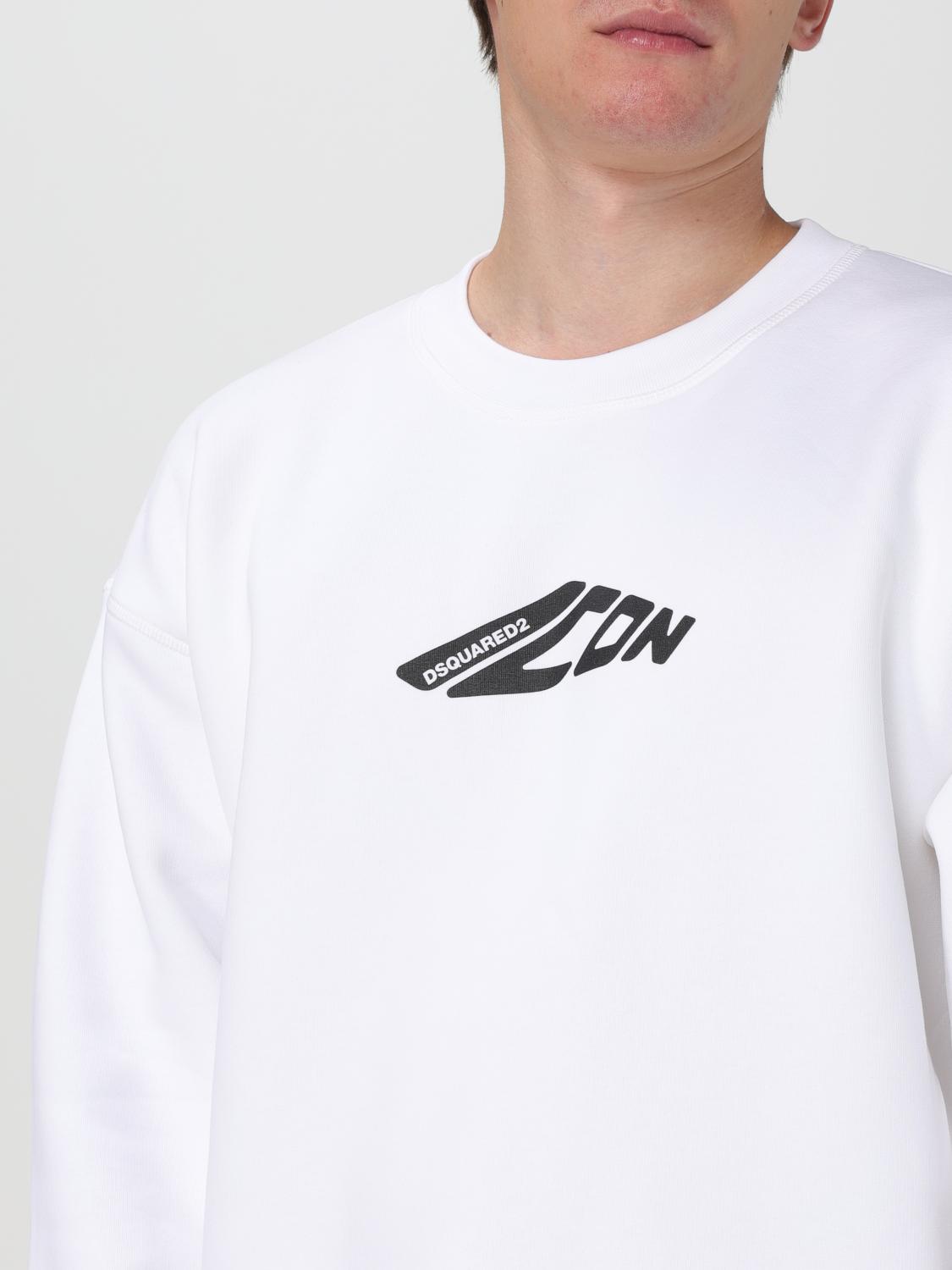 DSQUARED2 SWEATSHIRT: Sweatshirt men Dsquared2, White - Img 3