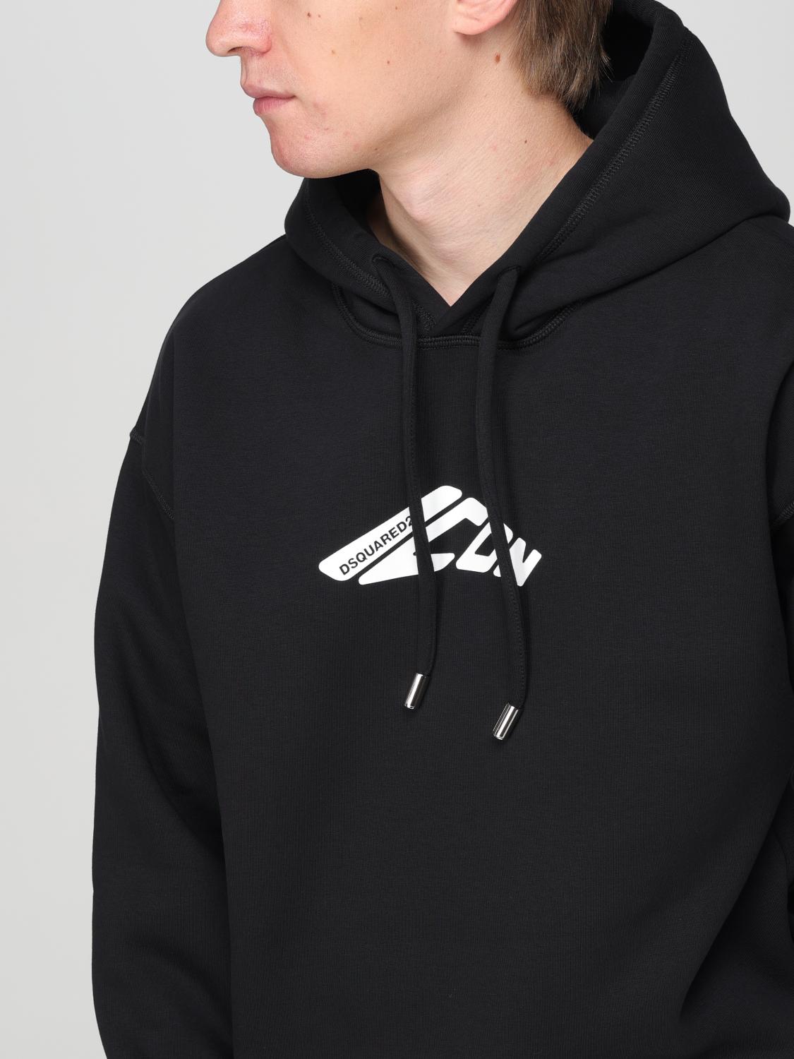 DSQUARED2 SWEATSHIRT: Dsquared2 Icon Hoodie, Black - Img 3