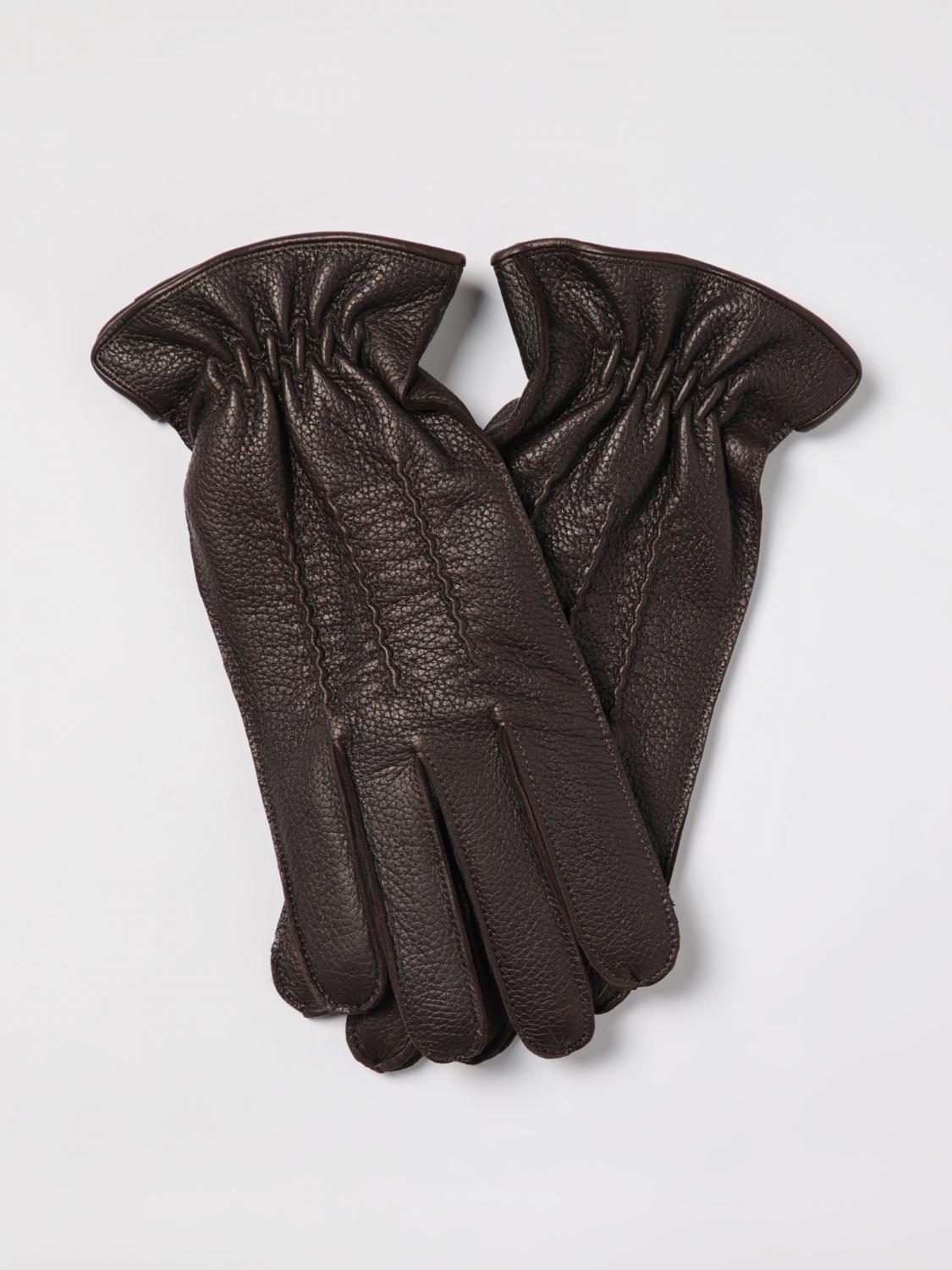 ORCIANI GUANTES: Guantes hombre Orciani, Marrón Oscuro - Img 1