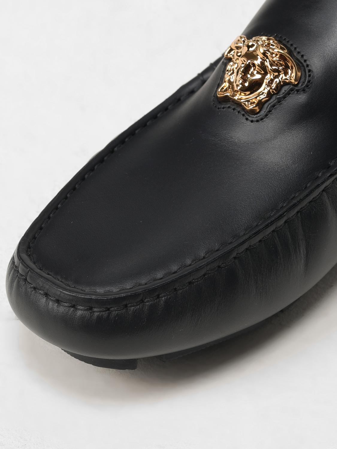 VERSACE MOCASINES: Zapatos hombre Versace, Negro - Img 4