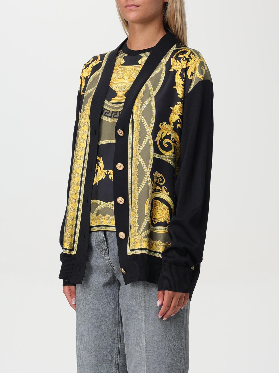 Versace カーディガン レディース - ブラック | 10161721A11289