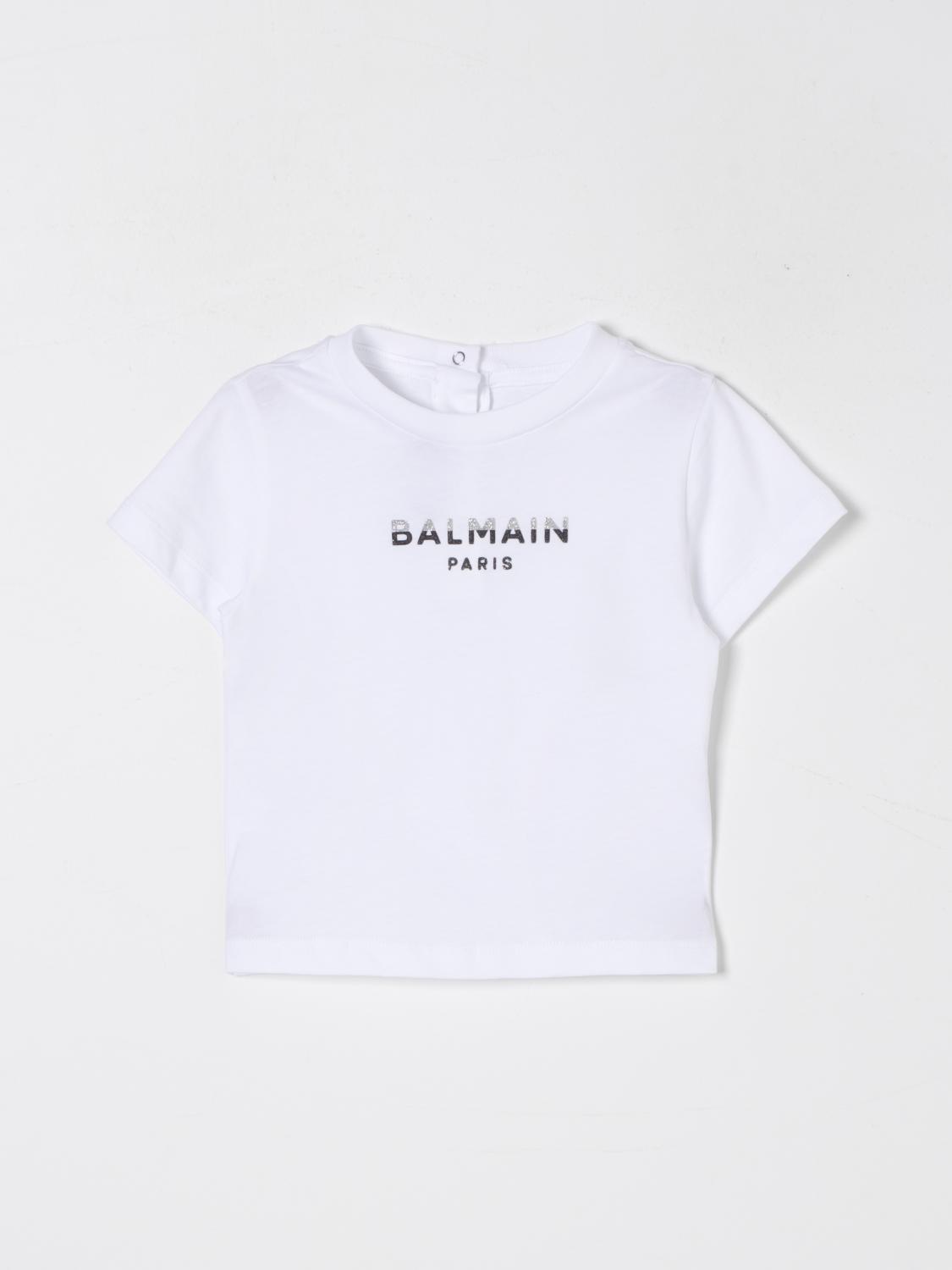 BALMAIN 티셔츠: 티셔츠 남아 Balmain, 화이트 - Img 1