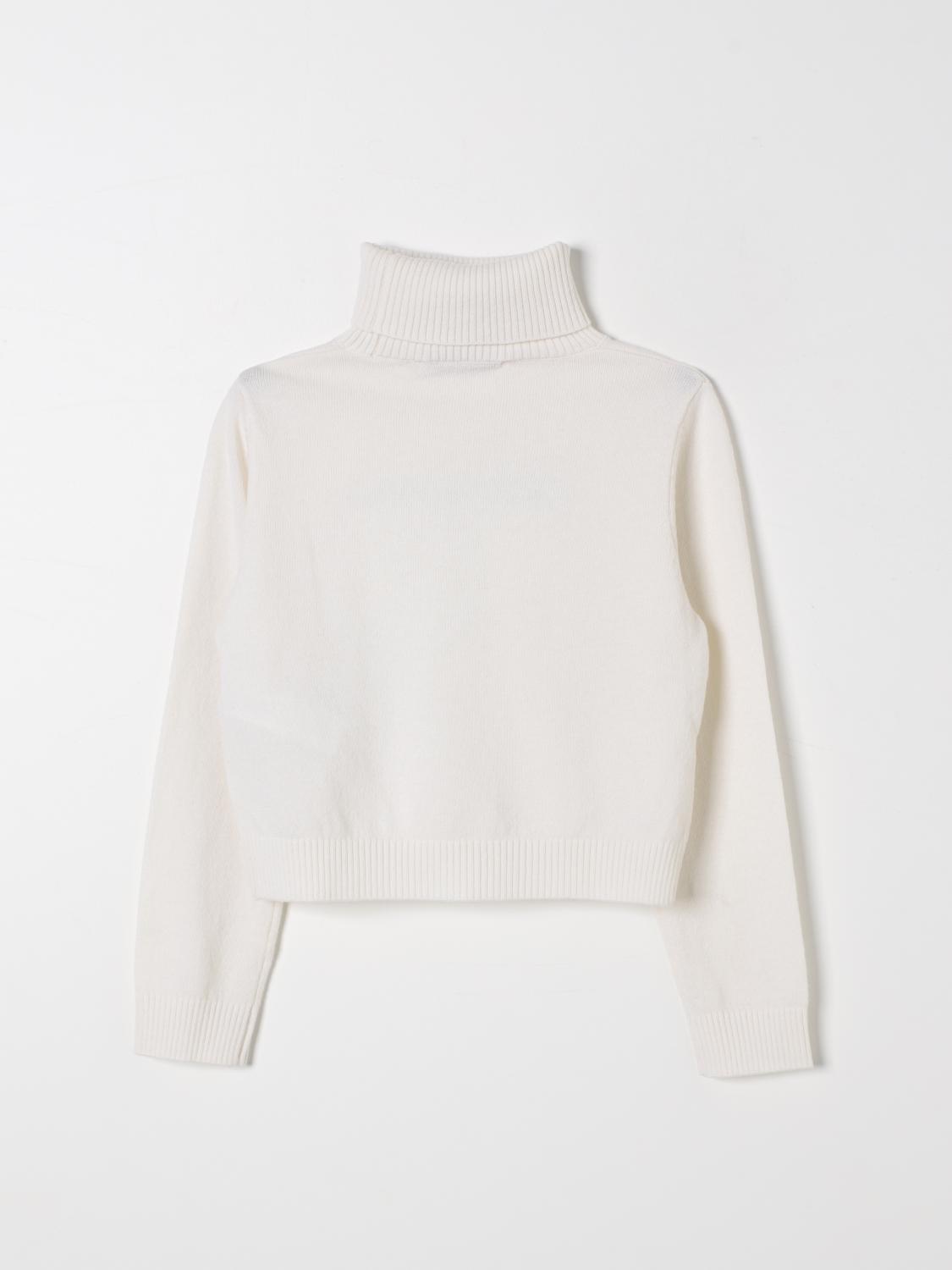 MISS BLUMARINE SWEATER: Sweater kids Miss Blumarine, White - Img 2