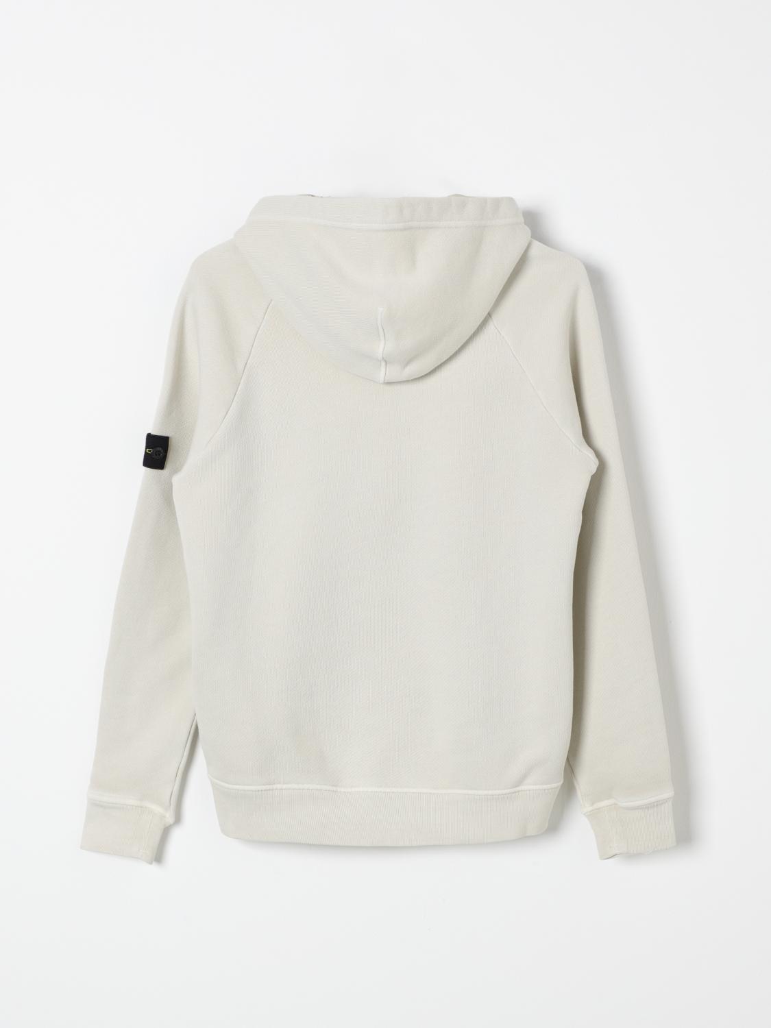 STONE ISLAND JUNIOR PULL: Pull enfant Stone Island Junior, Blanc - Img 2