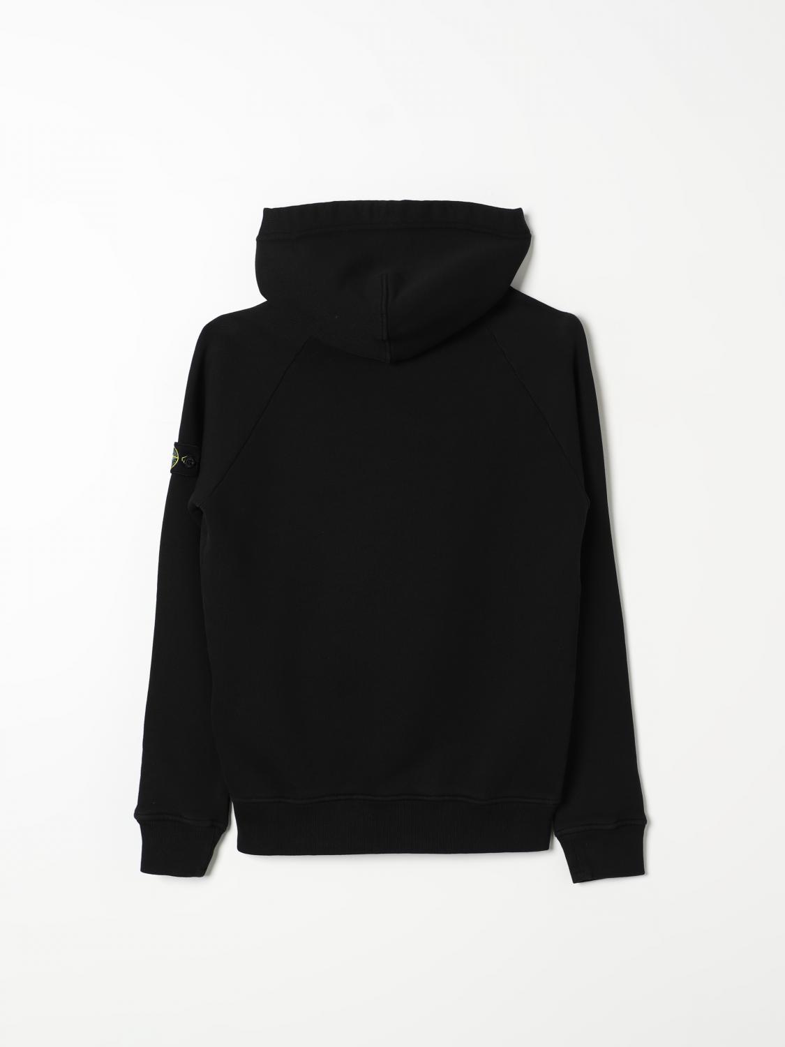 STONE ISLAND JUNIOR PULLOVER: Pullover kinder Stone Island Junior, Schwarz - Img 2