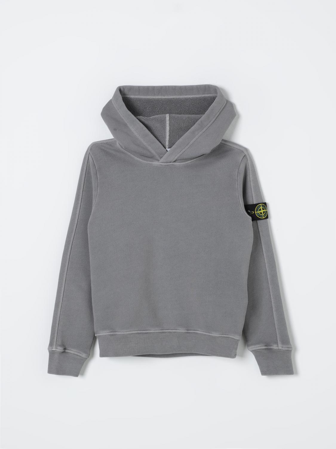 STONE ISLAND JUNIOR PULLOVER: Pullover kinder Stone Island Junior, Grau - Img 1