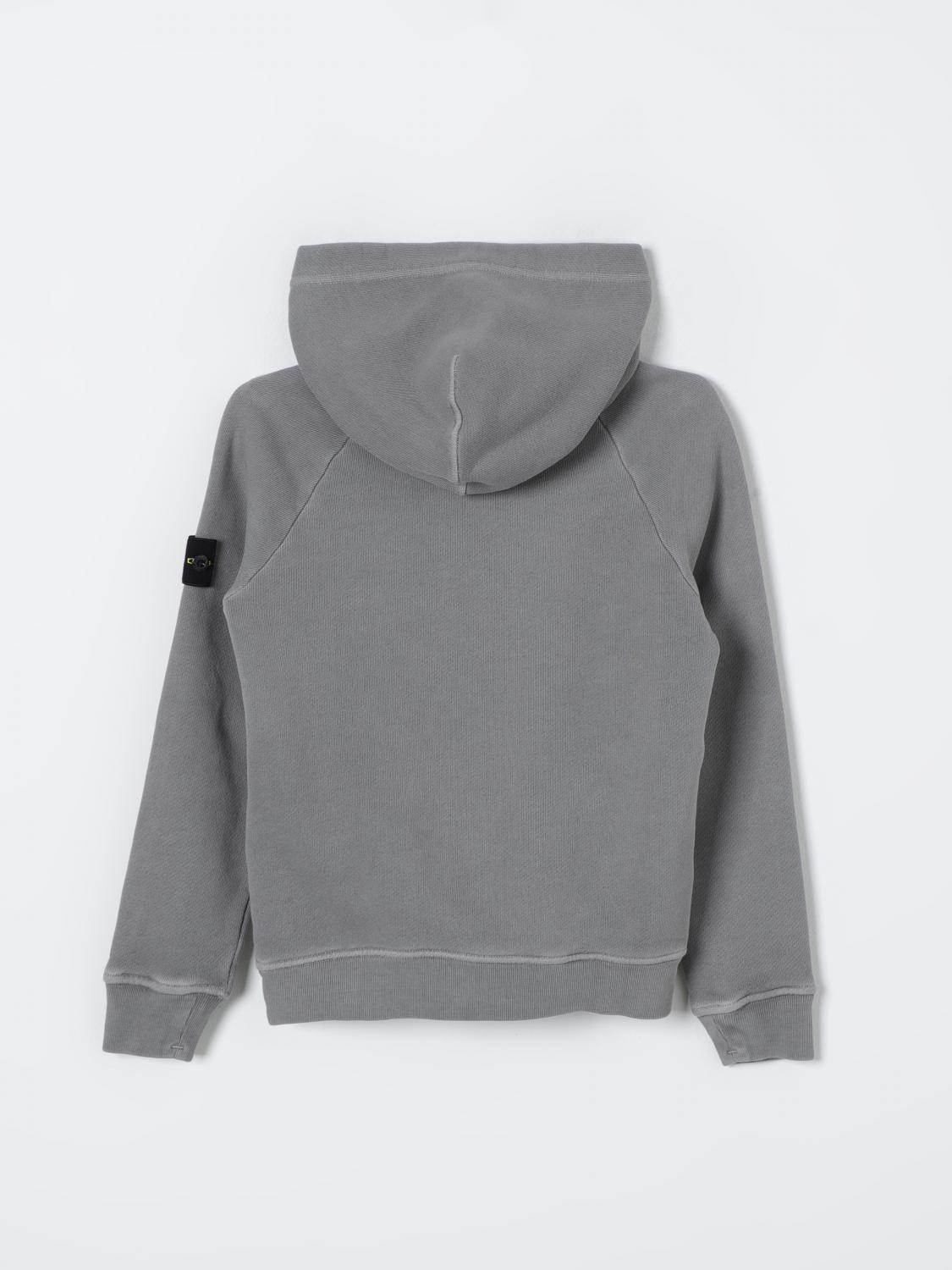 STONE ISLAND JUNIOR PULLOVER: Pullover kinder Stone Island Junior, Grau - Img 2