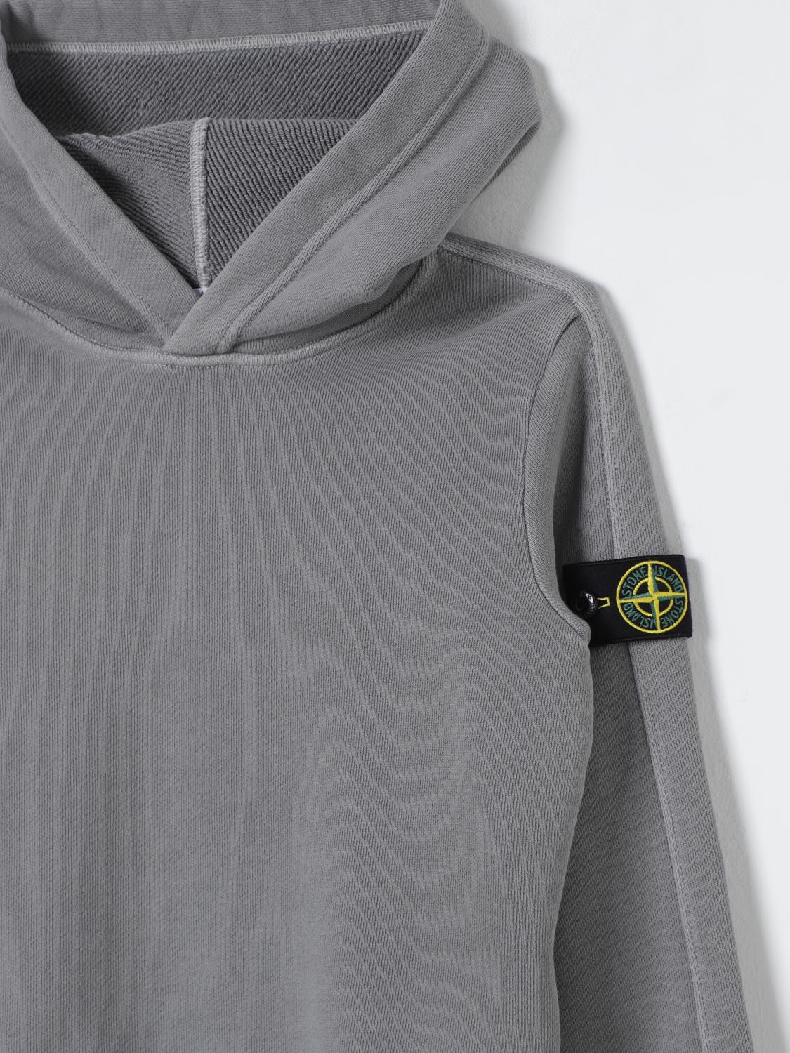 STONE ISLAND JUNIOR PULLOVER: Pullover kinder Stone Island Junior, Grau - Img 3