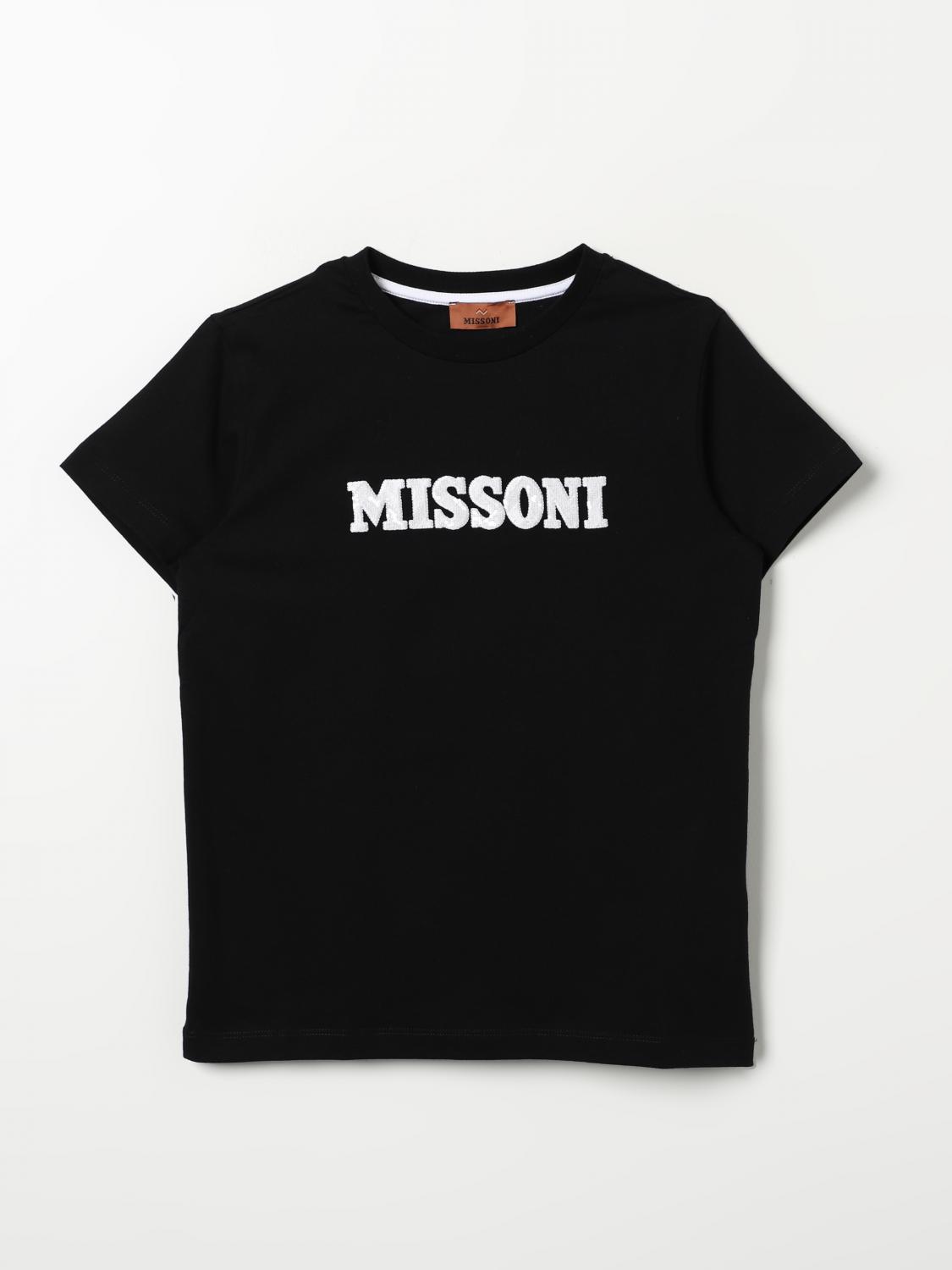 MISSONI T恤: T恤 儿童 Missoni, 黑色 - Img 1