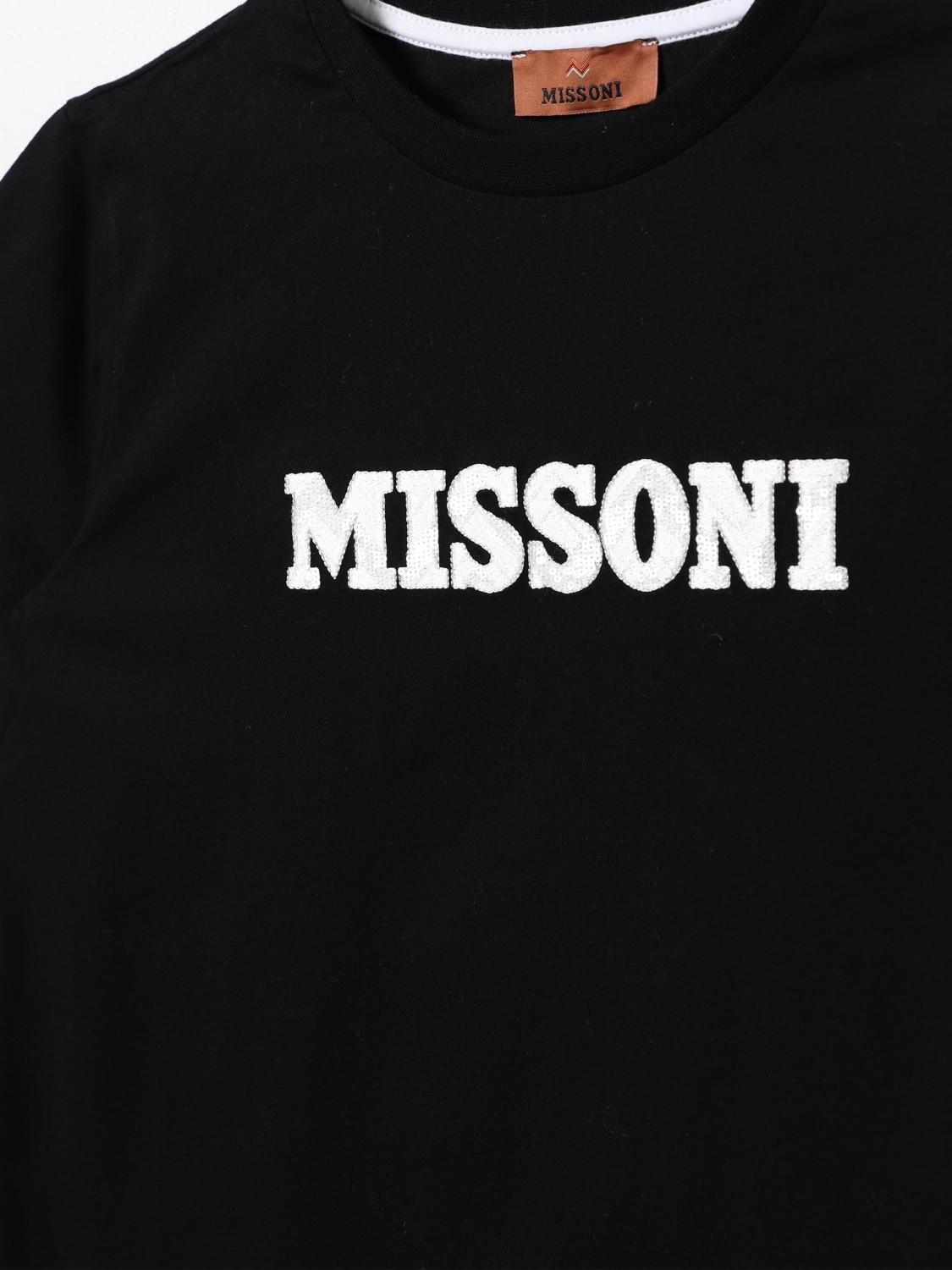 MISSONI T恤: T恤 儿童 Missoni, 黑色 - Img 3