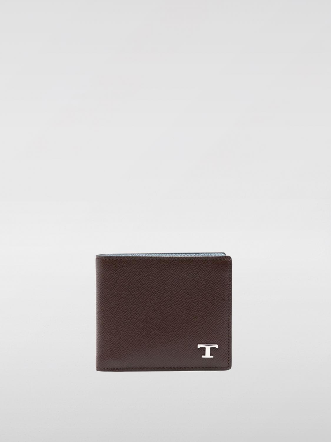 TOD'S PORTAFOGLIO: Portafoglio T Timeless Tod's in pelle a grana , Caffe - Img 1