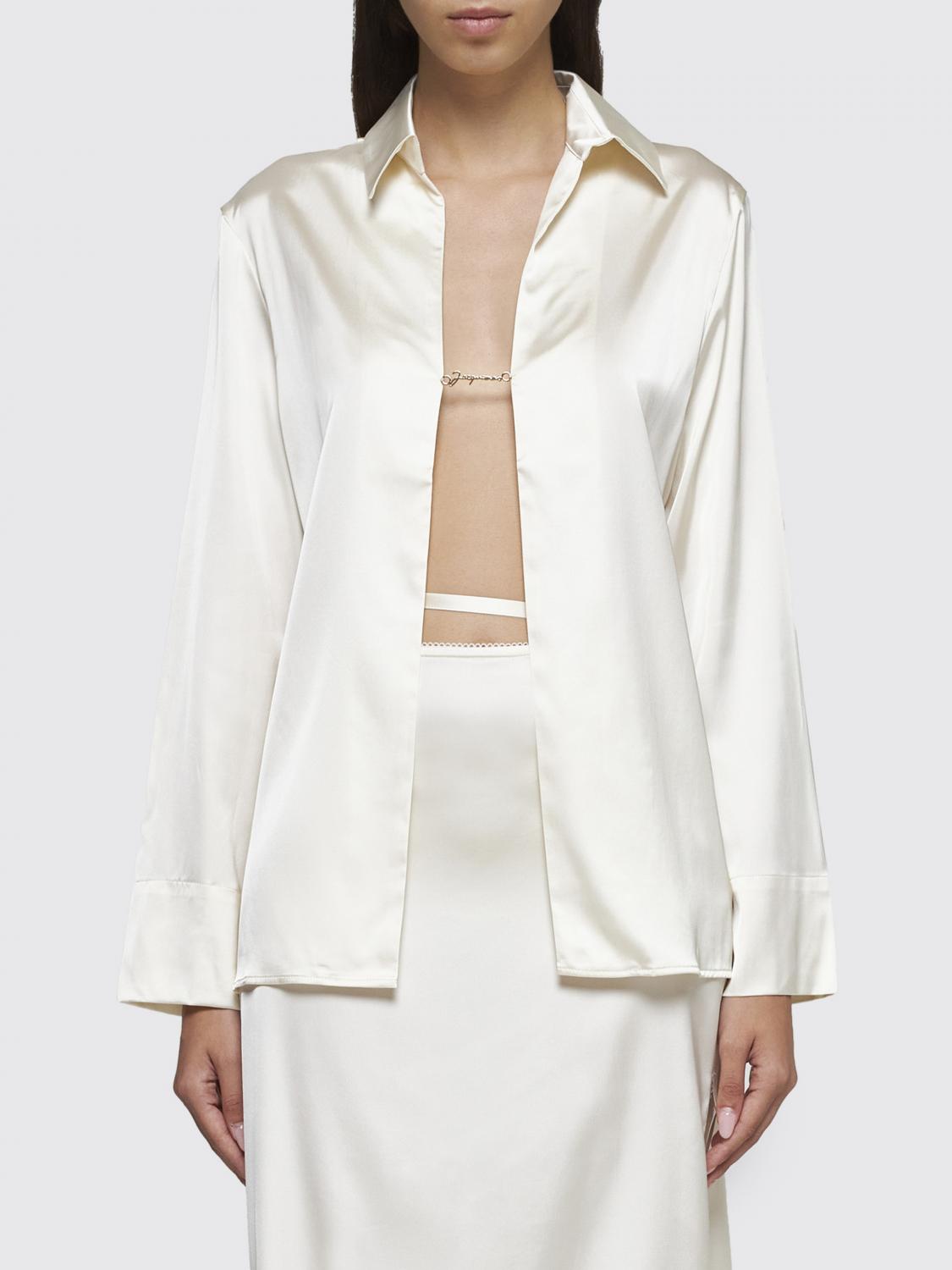 JACQUEMUS HEMDBLUSE: Hemdbluse damen Jacquemus, Weiß - Img 1