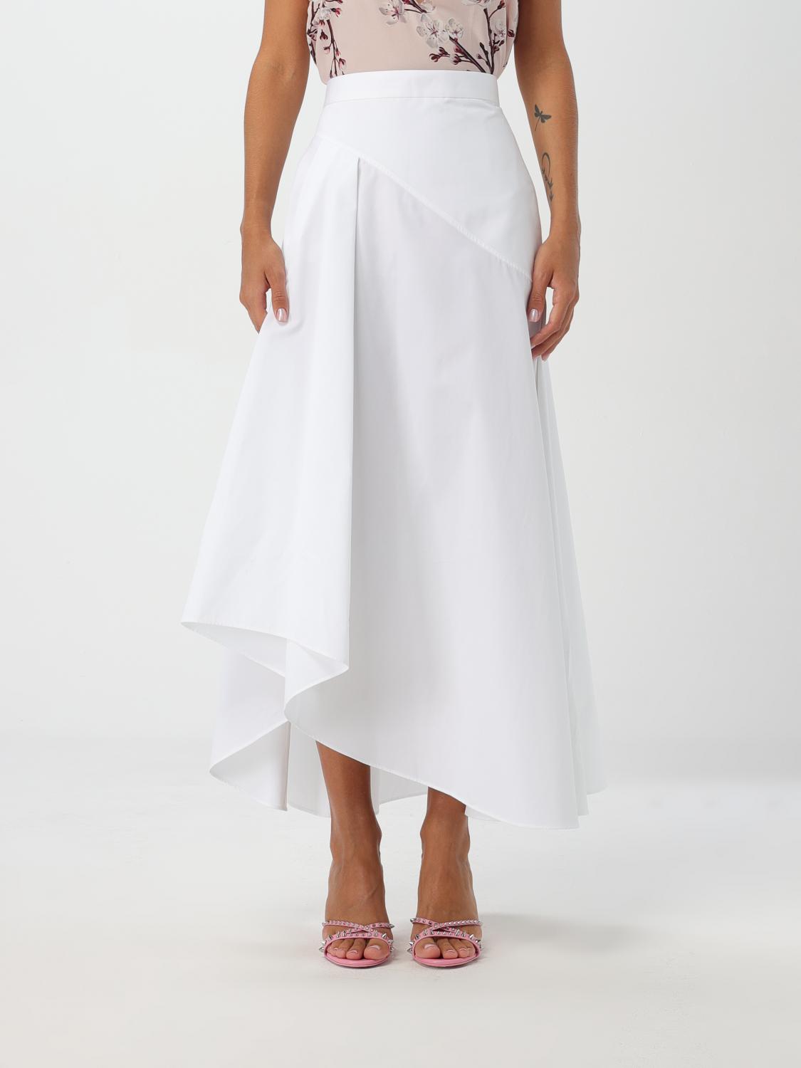 MCQUEEN GONNA: Gonna McQueen in cotone , Bianco - Img 1