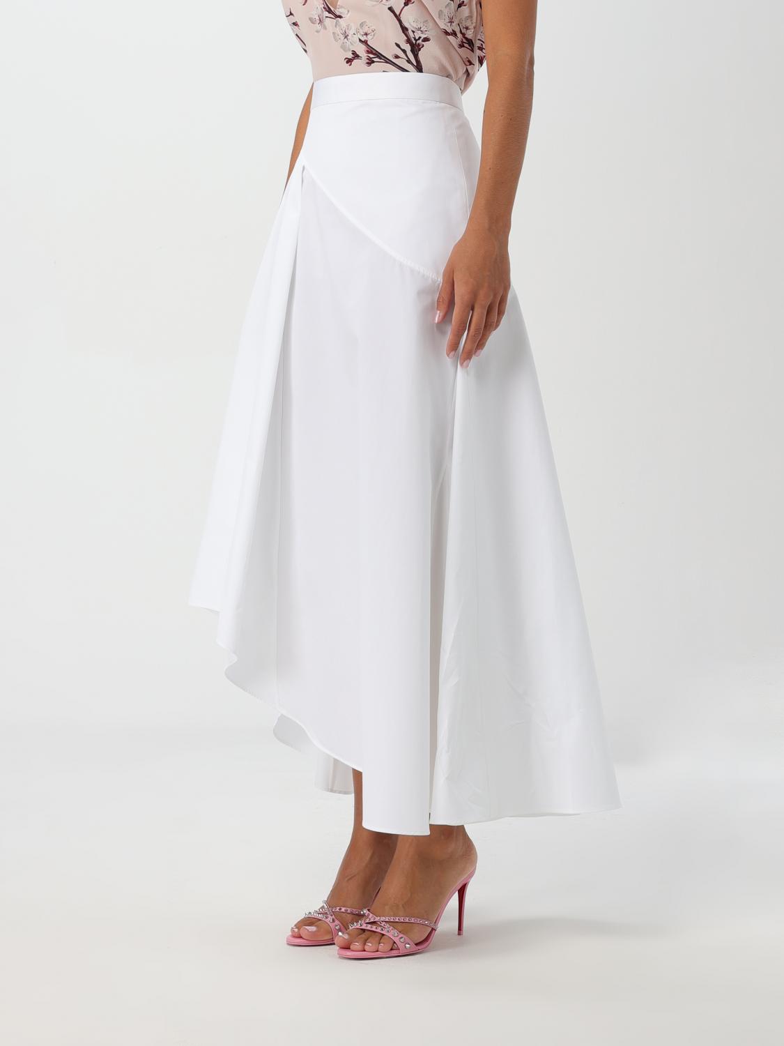 MCQUEEN GONNA: Gonna McQueen in cotone , Bianco - Img 4