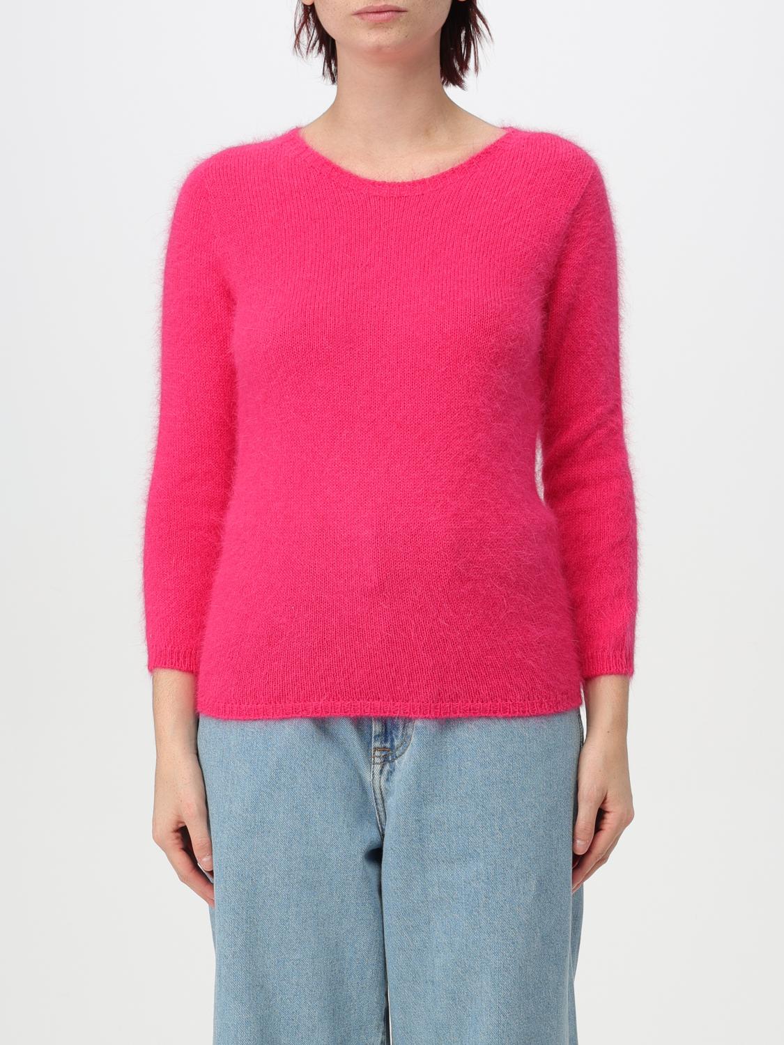 ROBERTO COLLINA MAGLIA: Pullover Roberto Collina in misto lana d'Angora , Fuxia - Img 1