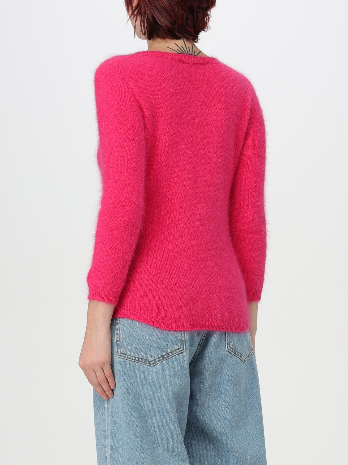 ROBERTO COLLINA MAGLIA: Pullover Roberto Collina in misto lana d'Angora , Fuxia - Img 2