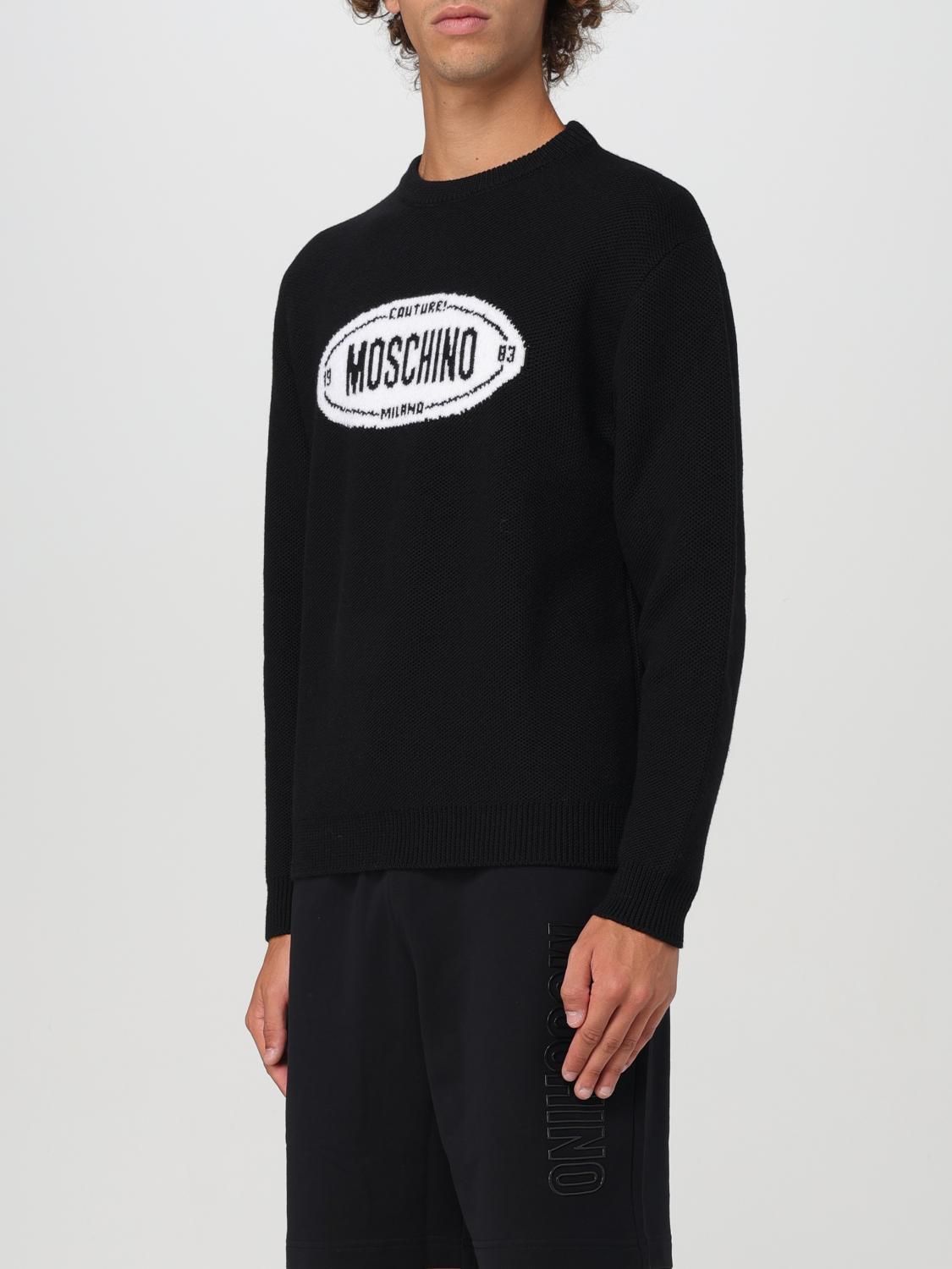 MOSCHINO COUTURE PULLOVER: Pullover herren Moschino Couture, Schwarz - Img 3