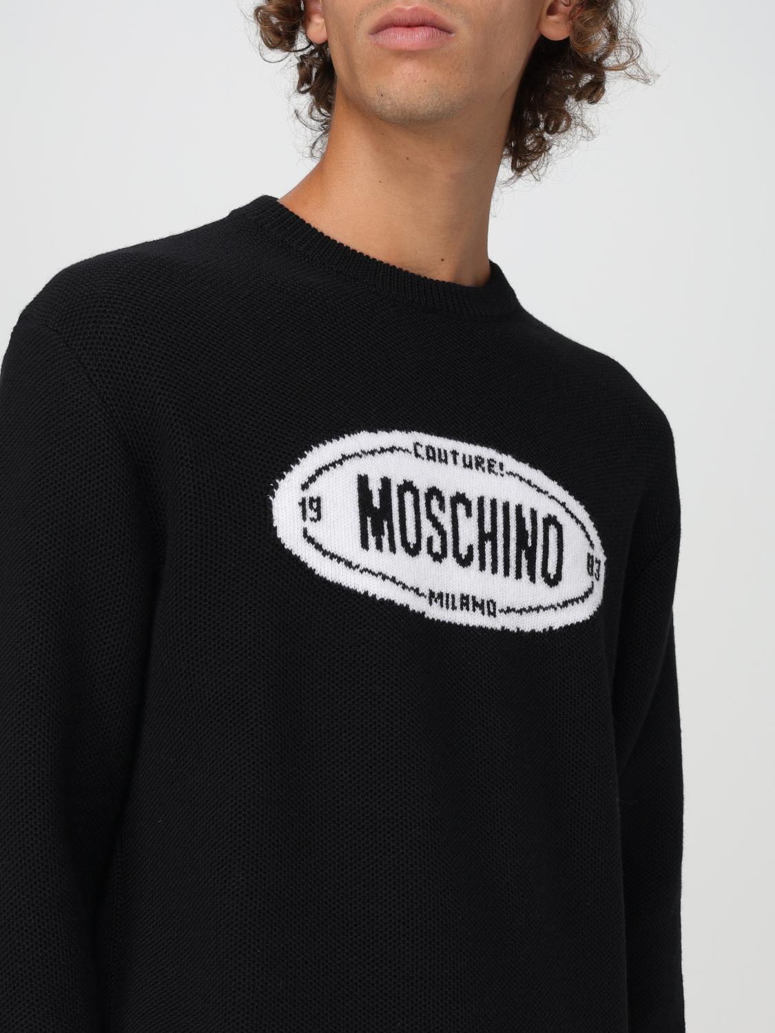 MOSCHINO COUTURE PULLOVER: Pullover herren Moschino Couture, Schwarz - Img 4