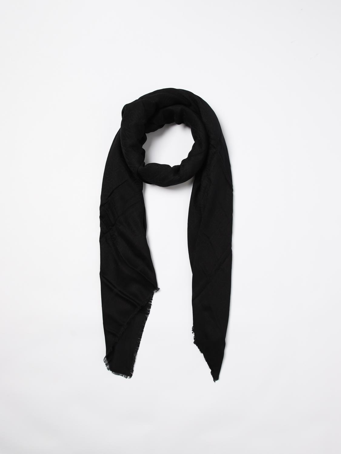 ELISABETTA FRANCHI SCIARPA: Sciarpa in viscosa jacquard Elisabetta Franchi, Nero 1 - Img 2