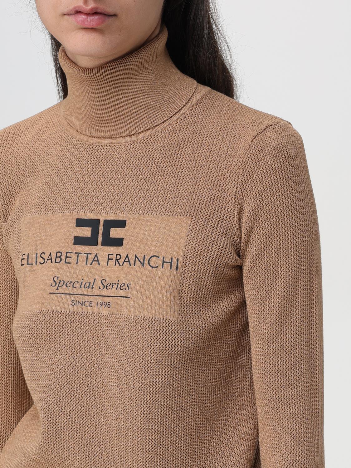 ELISABETTA FRANCHI PULLOVER: Pullover damen Elisabetta Franchi, Camel - Img 3