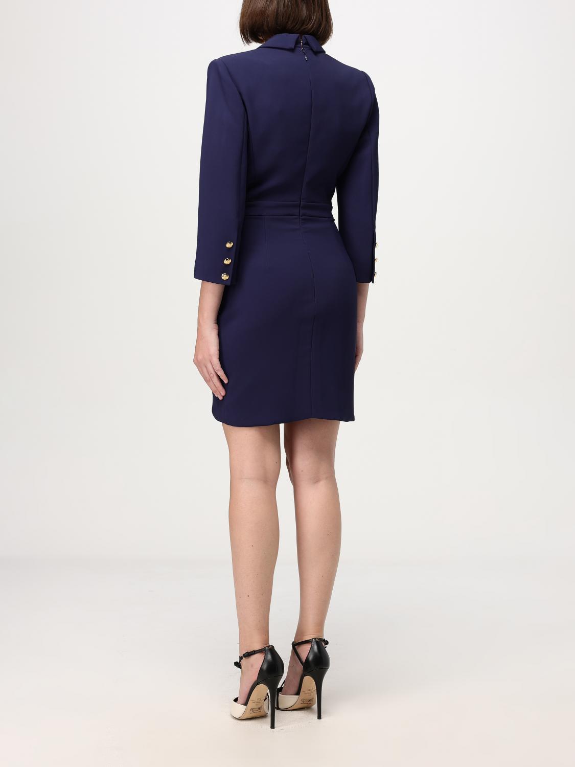 ELISABETTA FRANCHI DRESS: Dress woman Elisabetta Franchi, Blue - Img 2