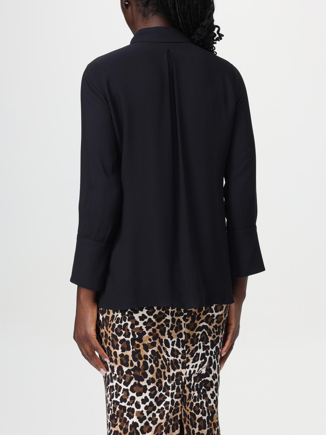 ELISABETTA FRANCHI CAMICIA: Camicia in georgette Elisabetta Franchi, Nero - Img 2