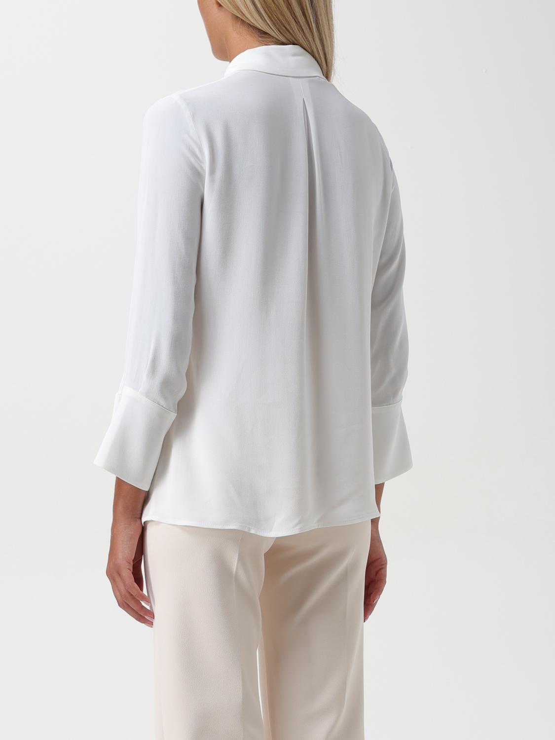 ELISABETTA FRANCHI CAMICIA: Camicia in georgette Elisabetta Franchi, Avorio - Img 2
