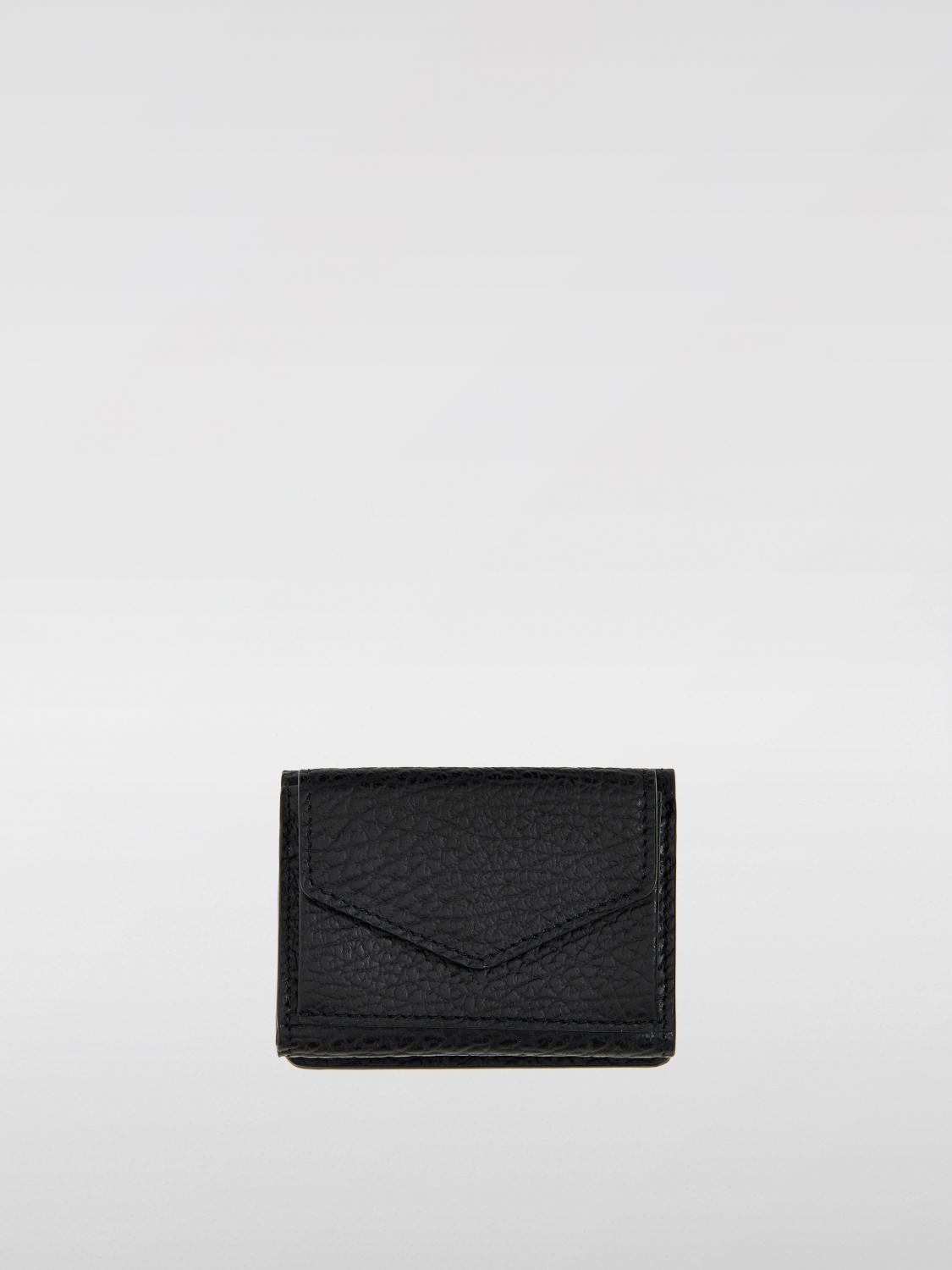 MAISON MARGIELA WALLET: Maison Margiela Leather Wallet, Black - Img 1