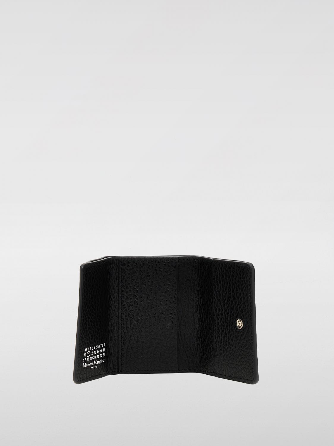 MAISON MARGIELA WALLET: Maison Margiela Leather Wallet, Black - Img 2