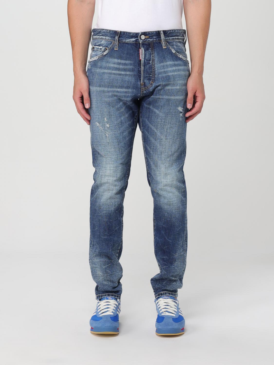 DSQUARED2 JEANS: Jeans Dsquared2 in denim di cotone used , Blue - Img 1