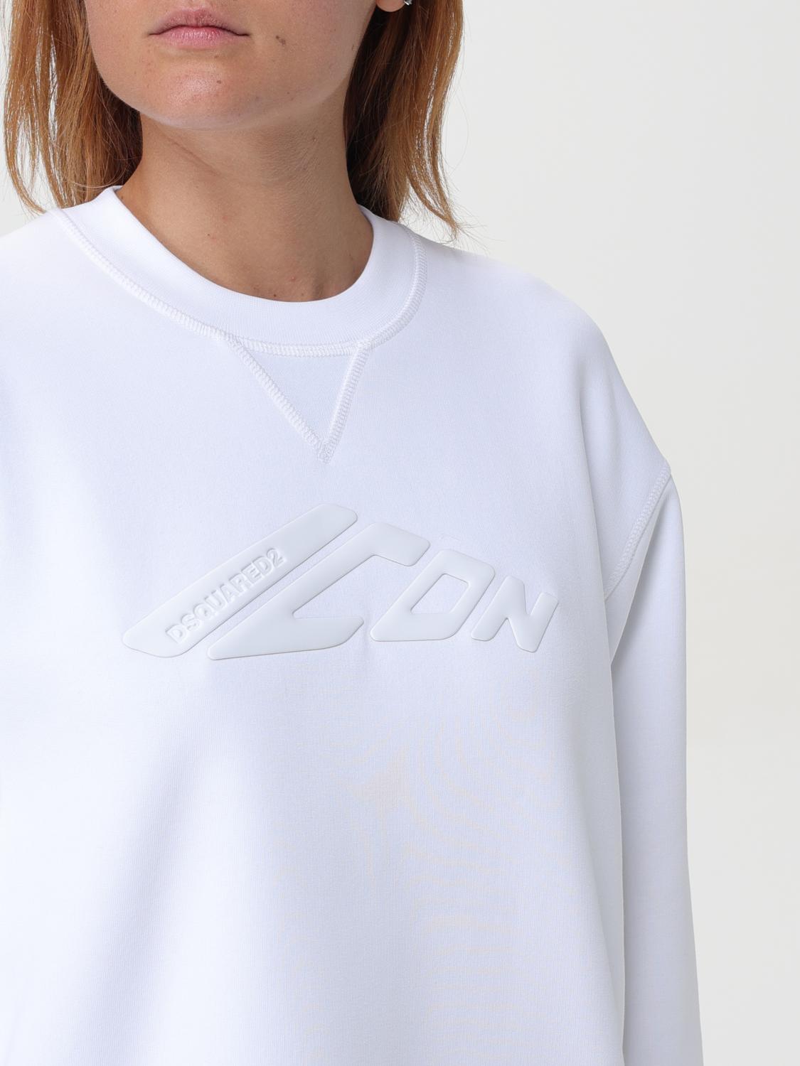 DSQUARED2 SWEATSHIRT: Sweater woman Dsquared2, White - Img 4