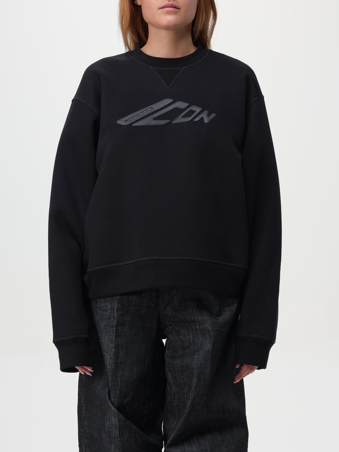DSQUARED2 SWEATSHIRT: Pullover damen Dsquared2, Schwarz - Img 1