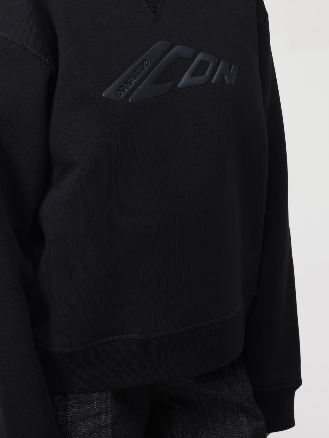 DSQUARED2 SWEATSHIRT: Pullover damen Dsquared2, Schwarz - Img 3