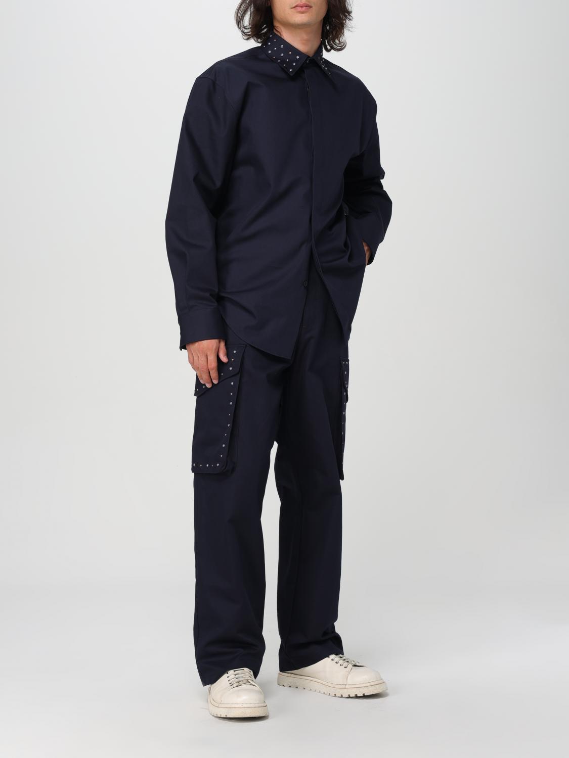 MSGM PANTS: Pants men MSGM, Blue - Img 2