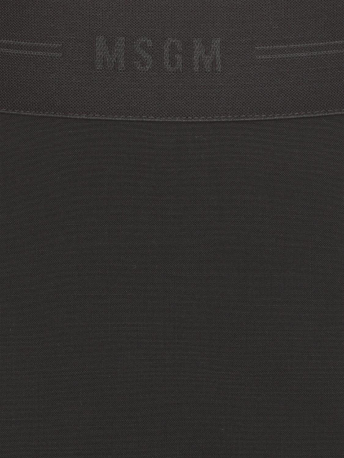 MSGM GONNA: Gonna MSGM in viscosa , Nero - Img 4