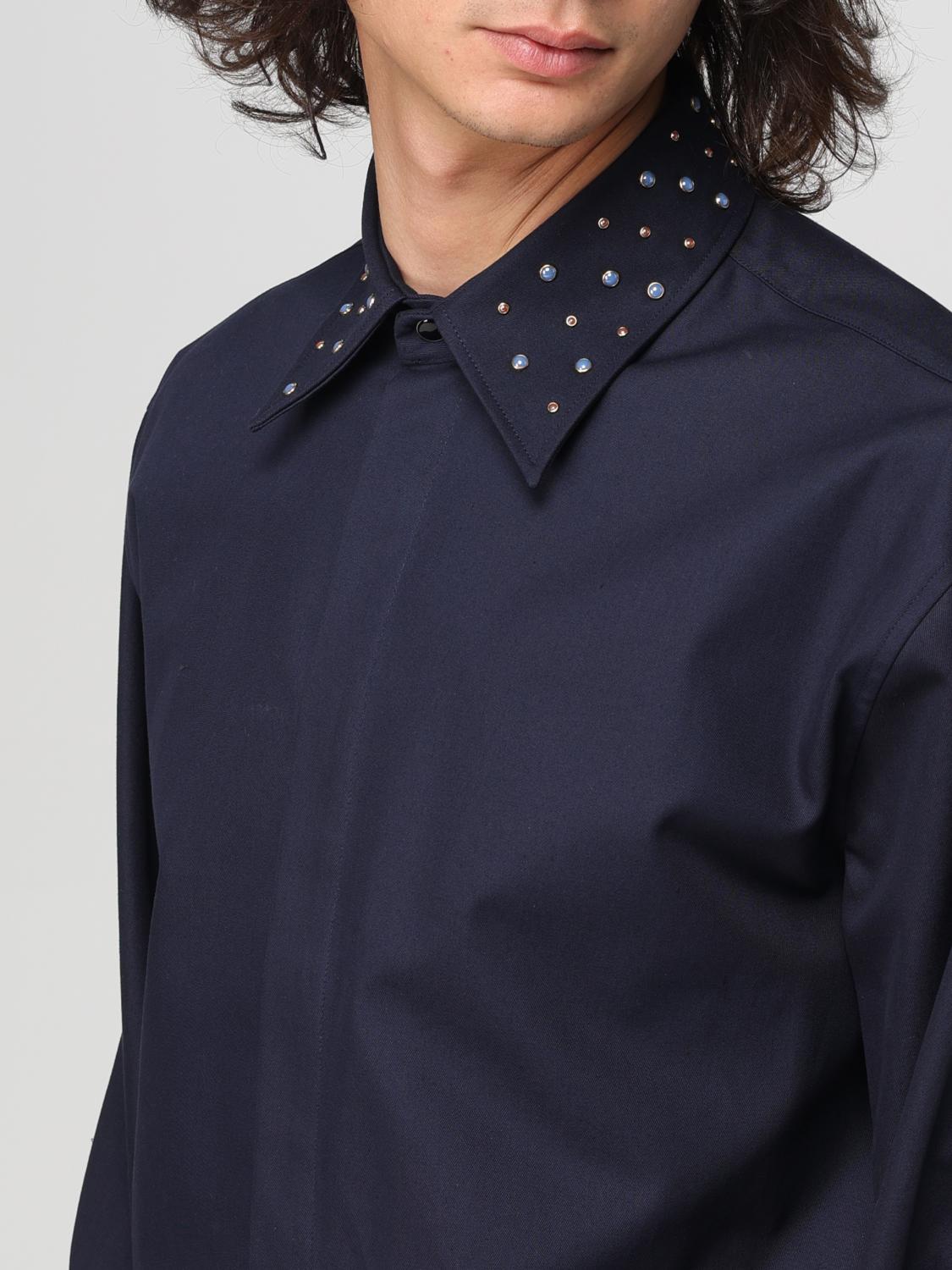 MSGM SHIRT: Shirt men MSGM, Blue - Img 4