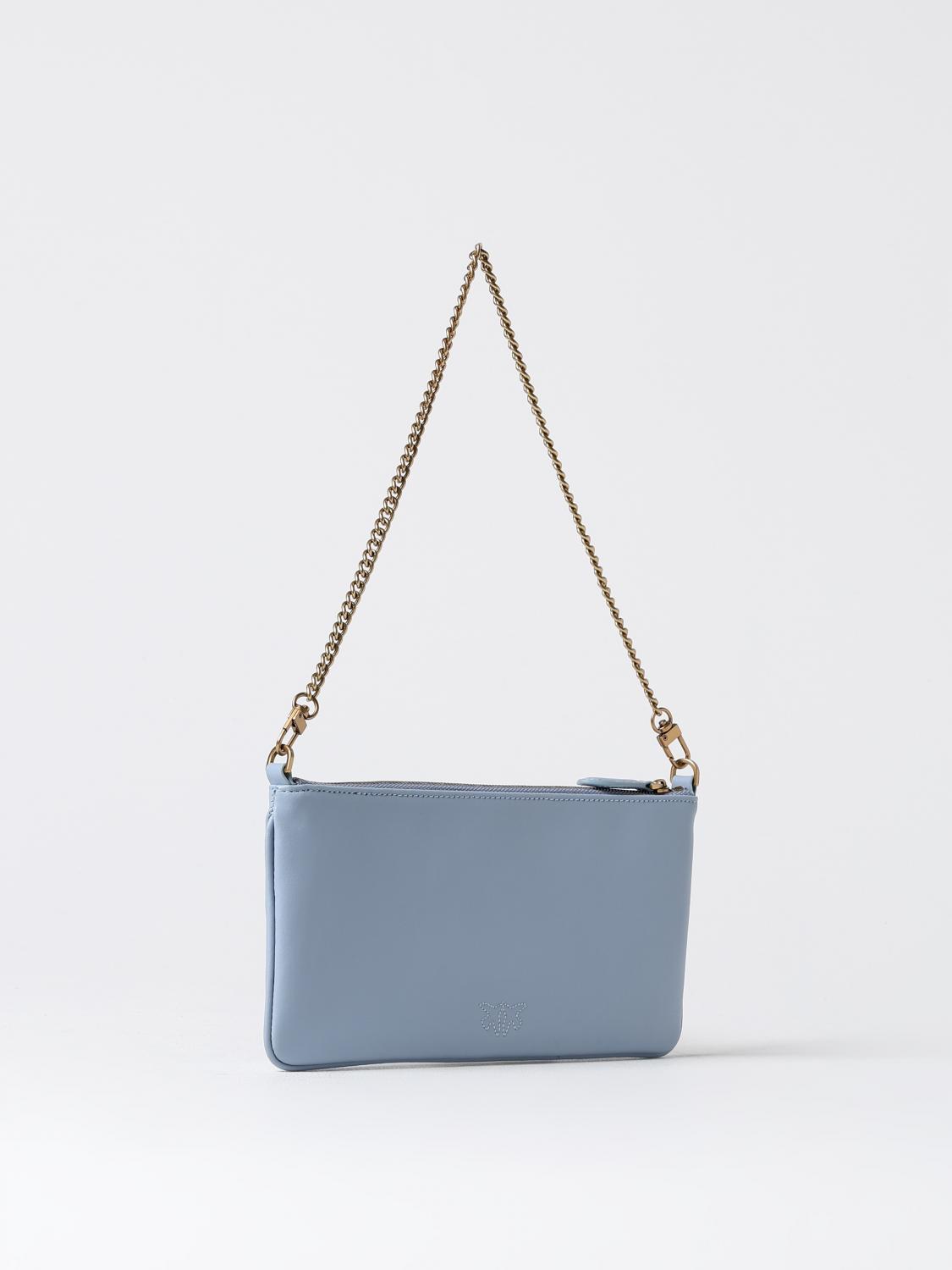 PINKO BORSA A SPALLA: Borsa Pinko in pelle , Azzurro - Img 2
