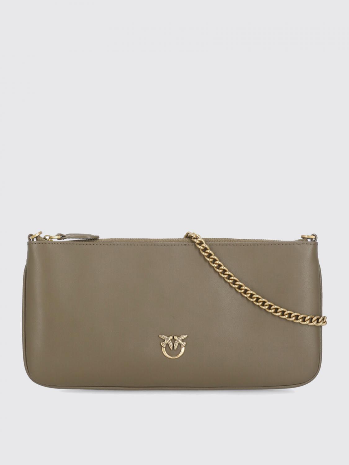 PINKO BORSA A SPALLA: Borsa Pinko in pelle , Marrone - Img 1