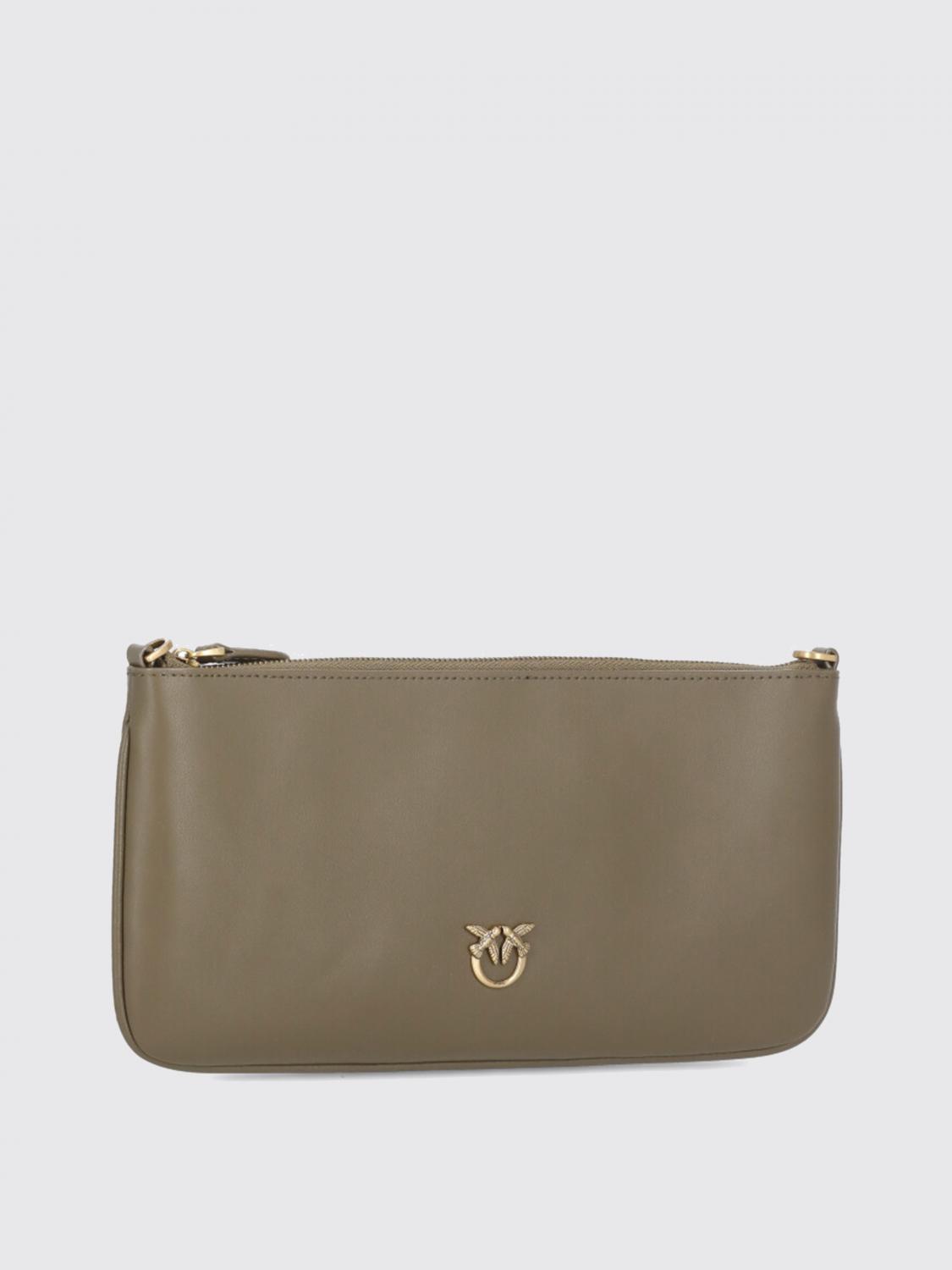 PINKO BORSA A SPALLA: Borsa Pinko in pelle , Marrone - Img 3