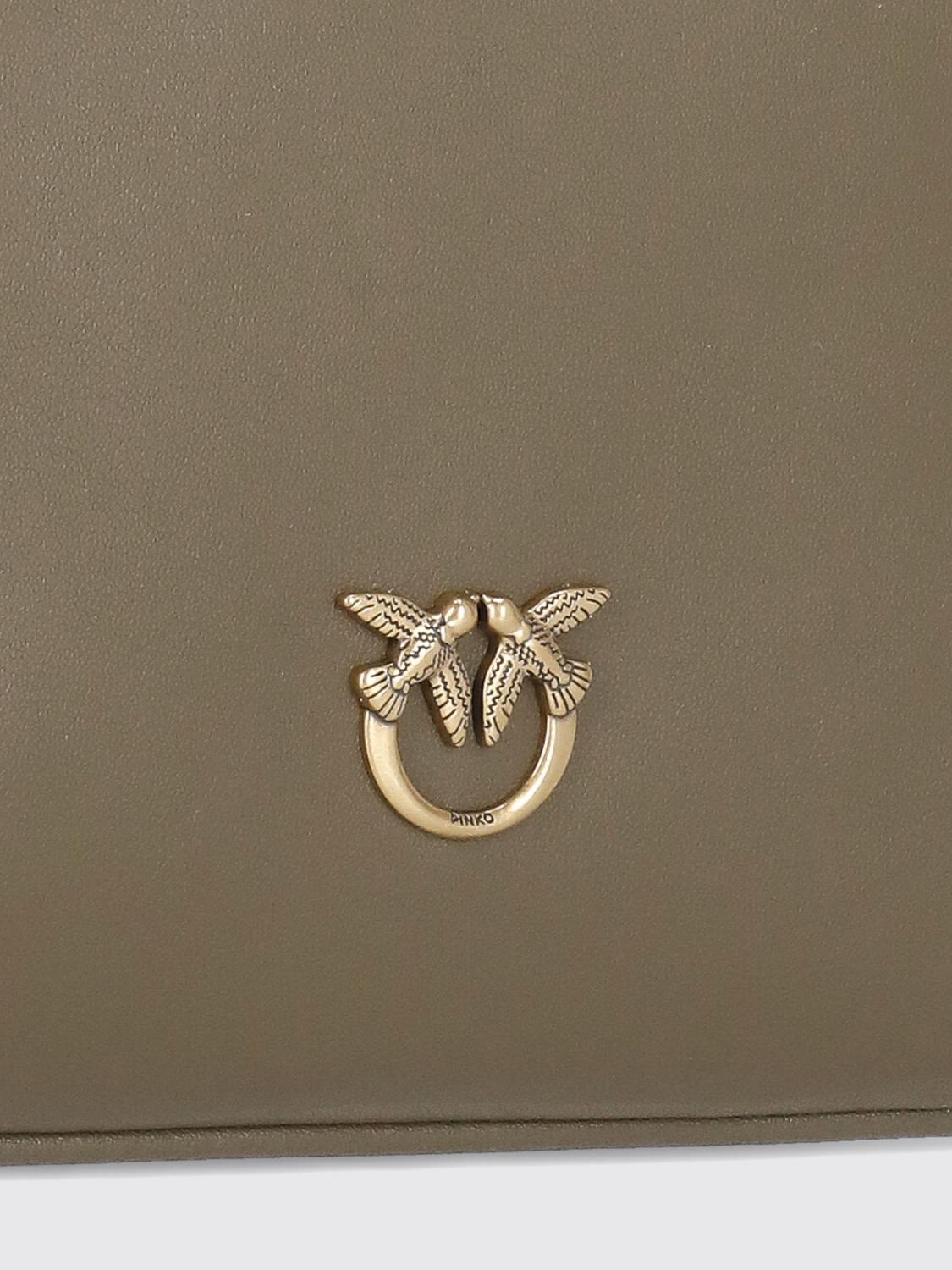 PINKO BORSA A SPALLA: Borsa Pinko in pelle , Marrone - Img 5