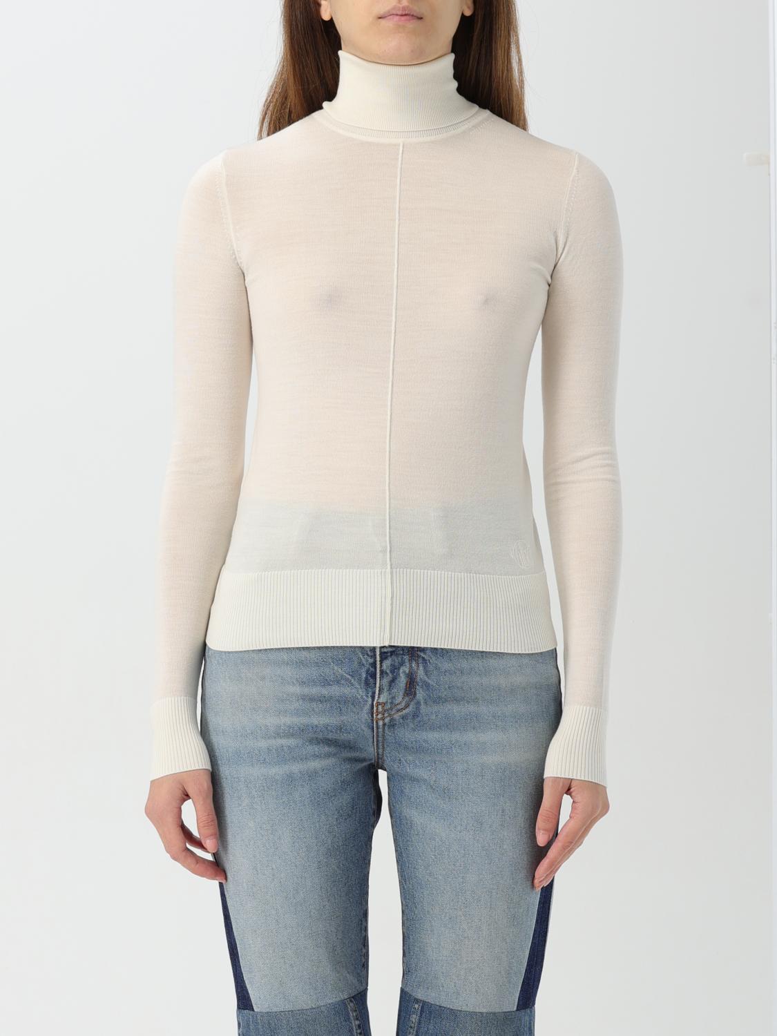 CHLOÉ SWEATER: Chloé women's high-neck sweater, White - Img 1