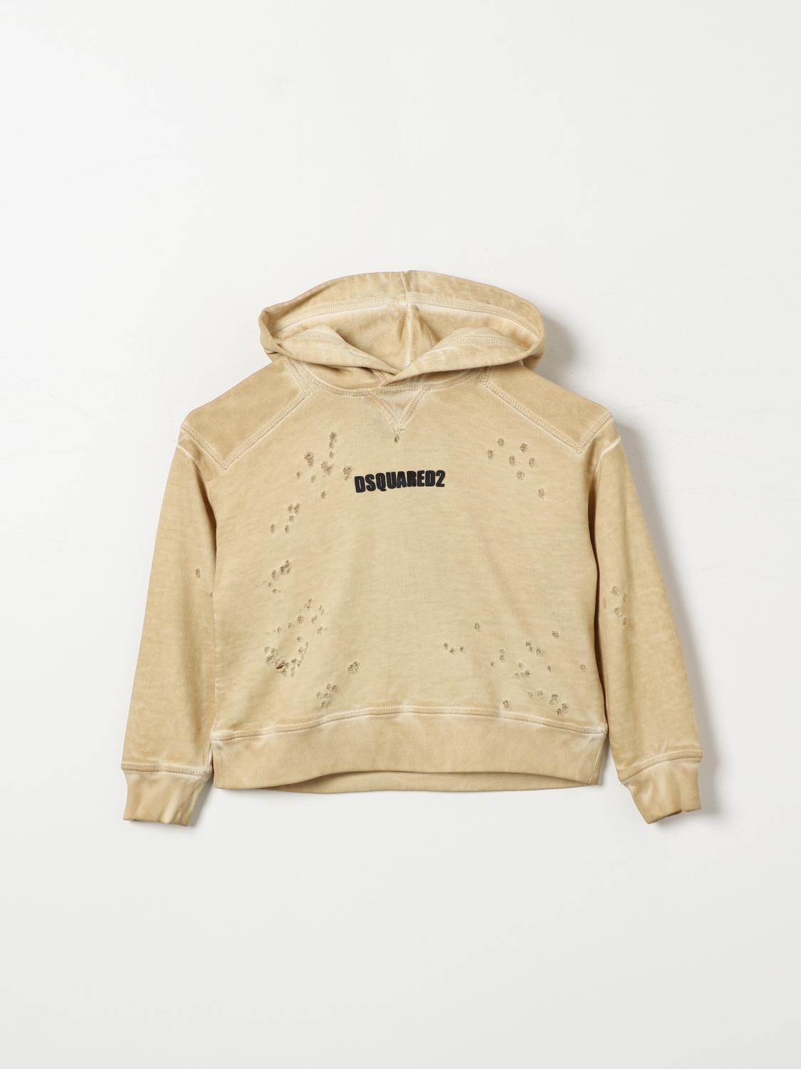 DSQUARED2 SWEATER: Sweater kids Dsquared2, Beige - Img 1