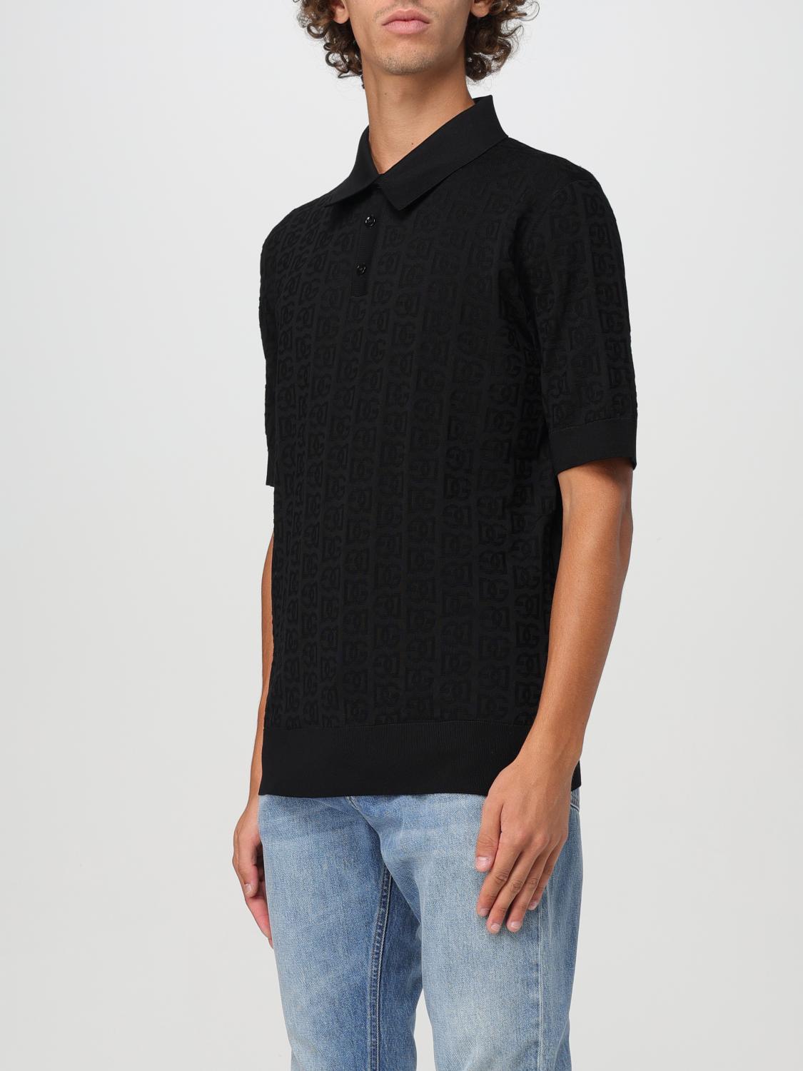 DOLCE & GABBANA POLO SHIRT: Polo shirt men Dolce & Gabbana, Black - Img 4