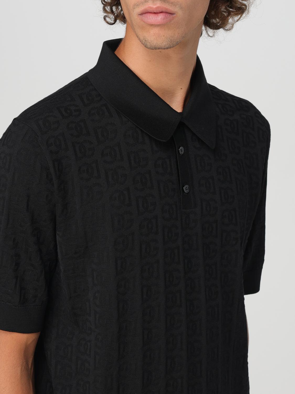 DOLCE & GABBANA POLO SHIRT: Polo shirt men Dolce & Gabbana, Black - Img 5