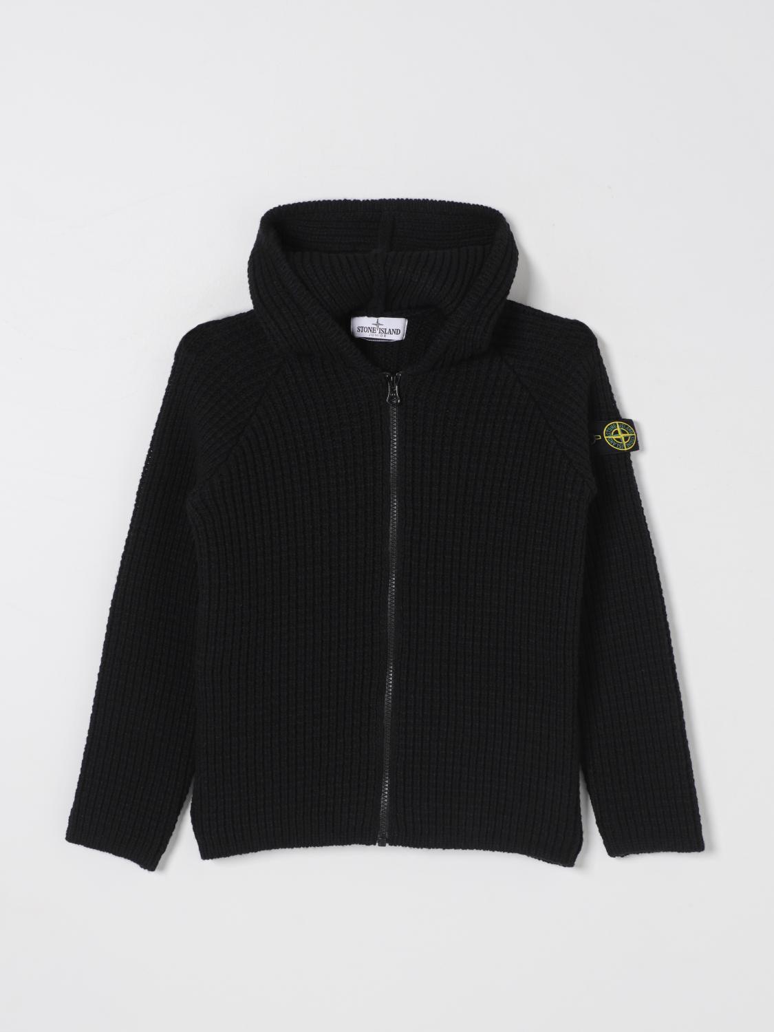 STONE ISLAND JUNIOR SWEATER: Sweater kids Stone Island Junior, Black - Img 1