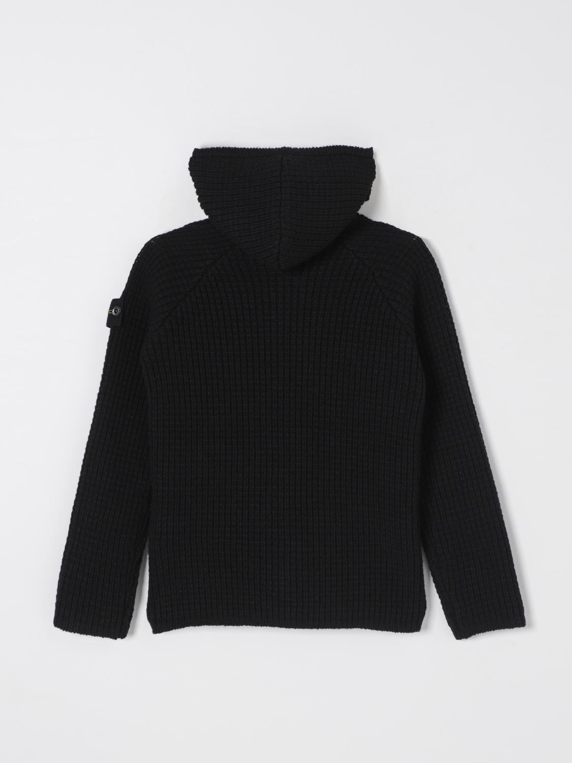 STONE ISLAND JUNIOR SWEATER: Sweater kids Stone Island Junior, Black - Img 2