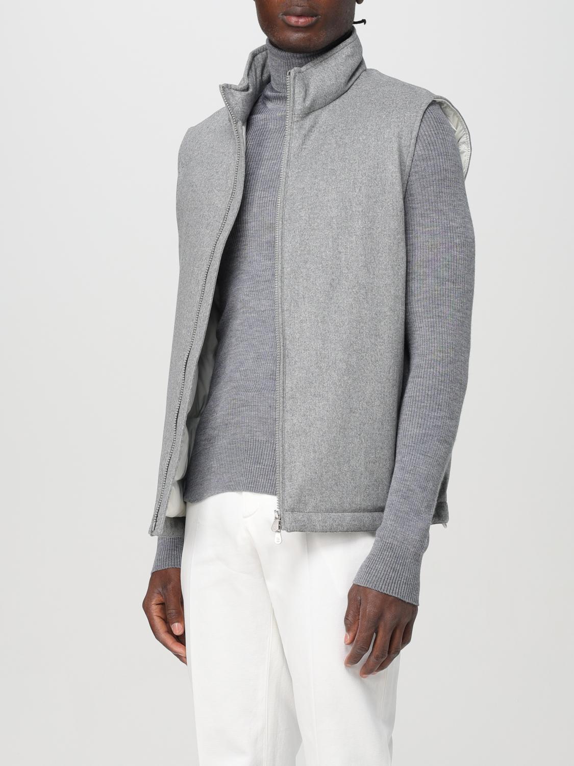 BRUNELLO CUCINELLI WESTE: Jacke herren Brunello Cucinelli, Grau - Img 4